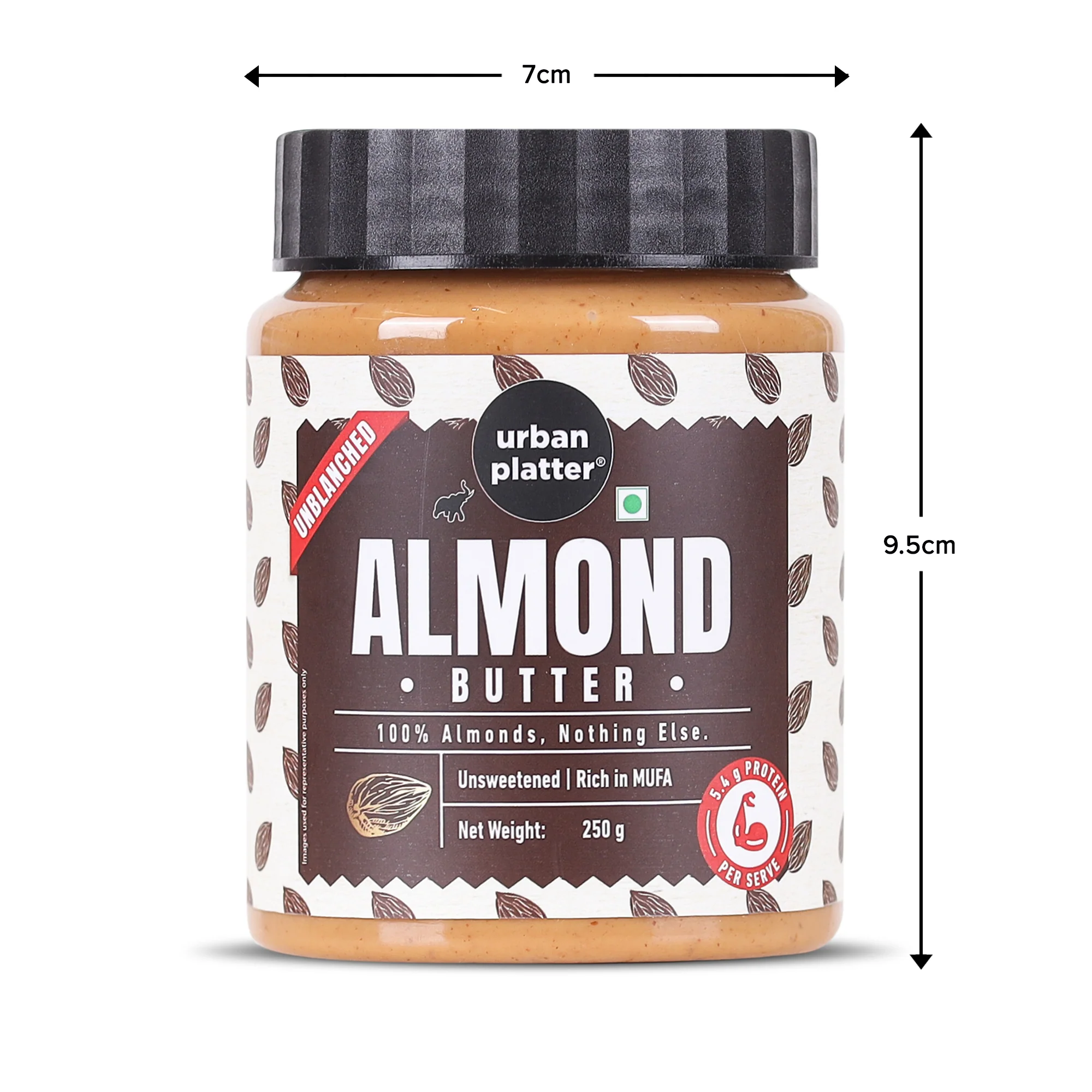 Almond Butter (With Skin) (Bold Nutty Flavour | Single Ingredient | Keto-Friendly | Unblanched Paste) - Image 10