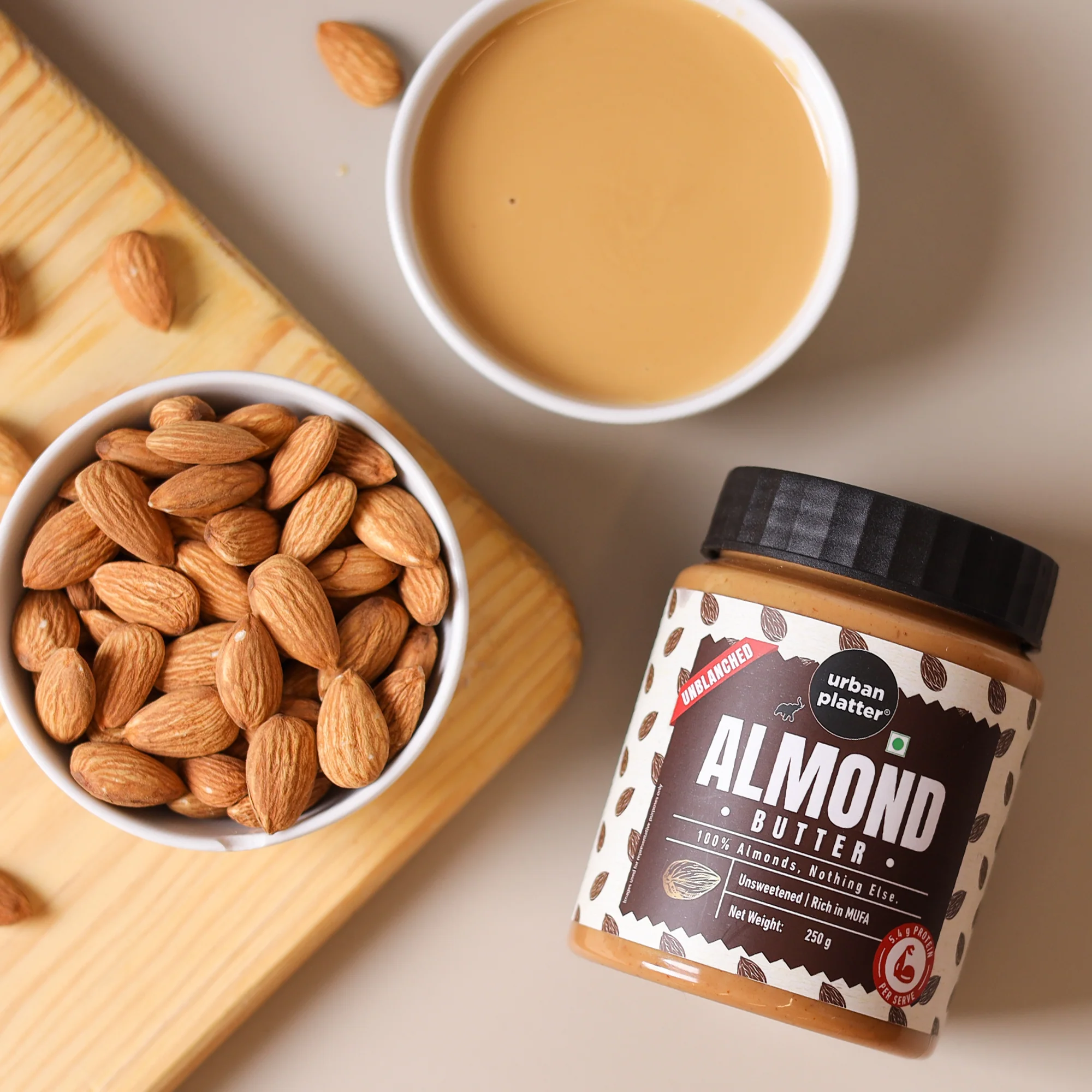 Almond Butter (With Skin) (Bold Nutty Flavour | Single Ingredient | Keto-Friendly | Unblanched Paste) - Image 7