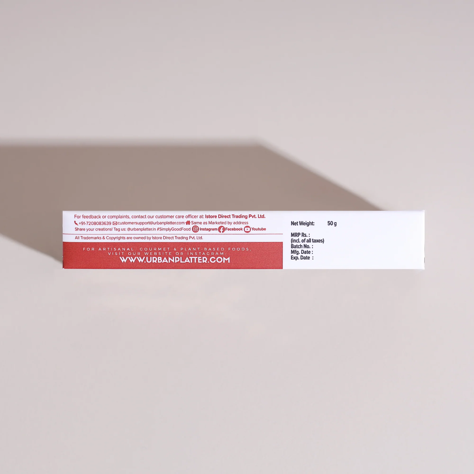 Amond Kunafa Bar, 50g (Middle Eastern Inspired Chocolate Bar Filled with Almond Butter & Kataifi, 58% Belgian Chocolate, Plant-Based) - Image 3