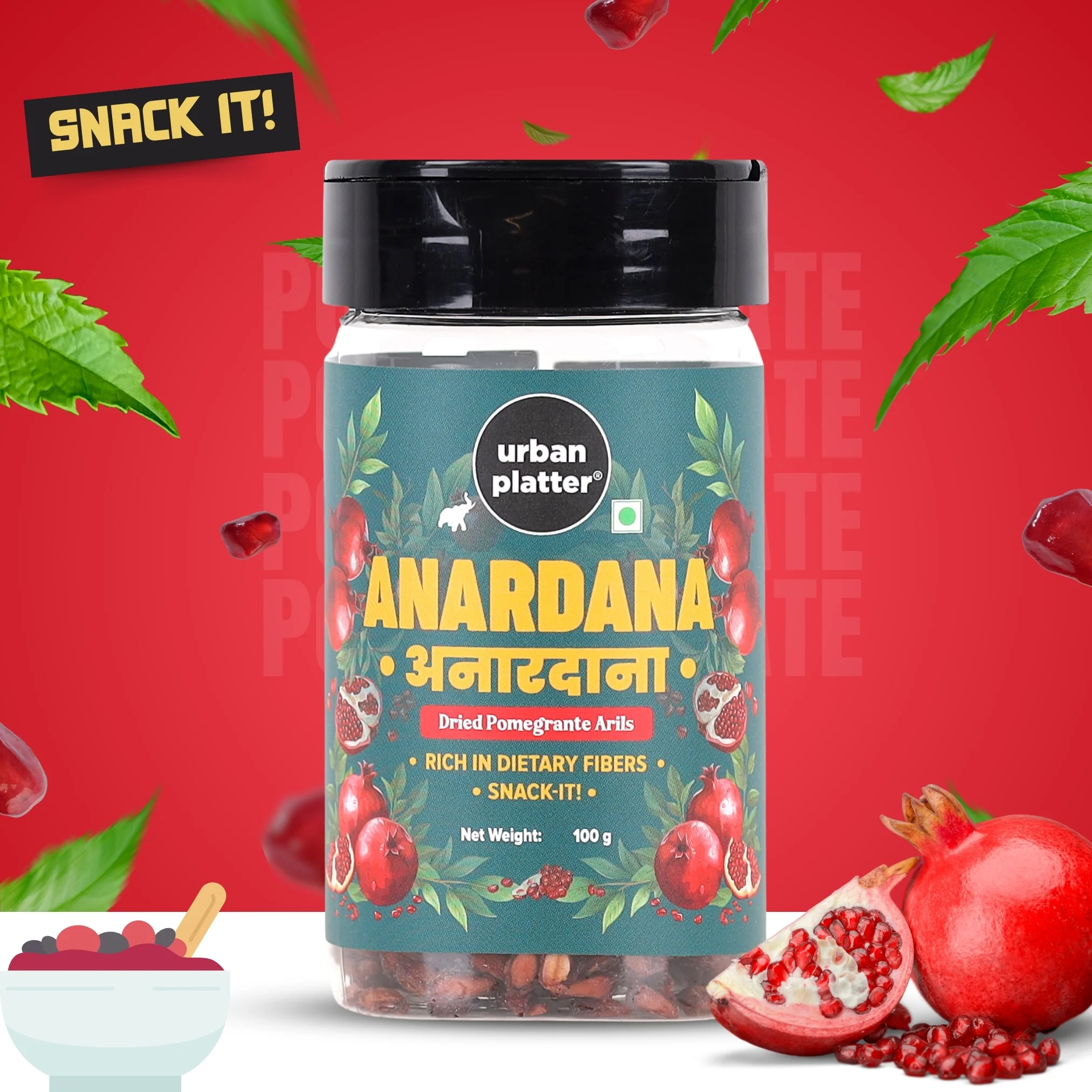 Anardana, 100g [Dried Pomegranate Arils, Healthy Snacks, Naturally sweet, Superfood goodness] - Image 5