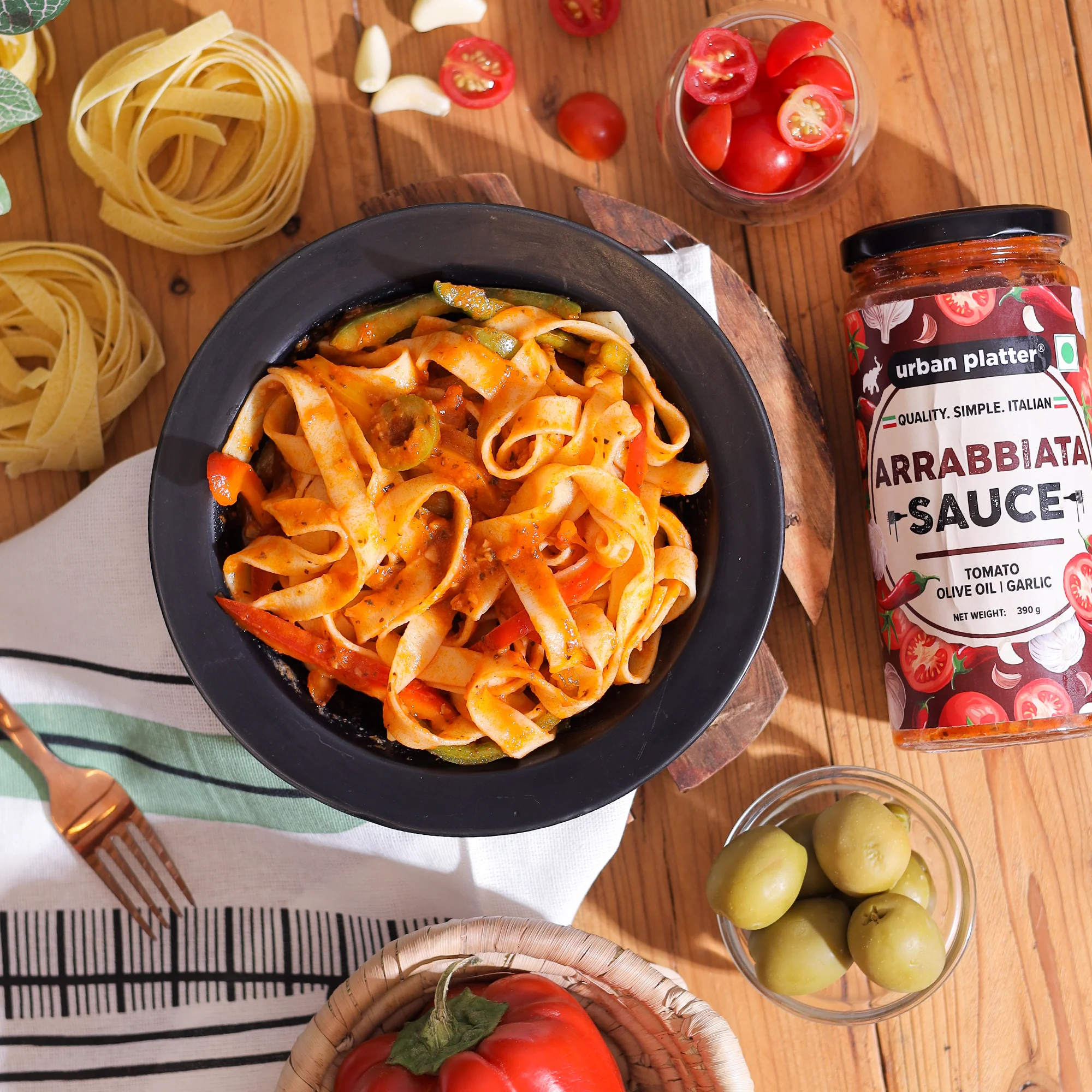 Arrabbiata Sauce, 390g (Plant Based | Preservative-free | Italian Inspired Sauce for Pasta, Pizza and More) - Image 8