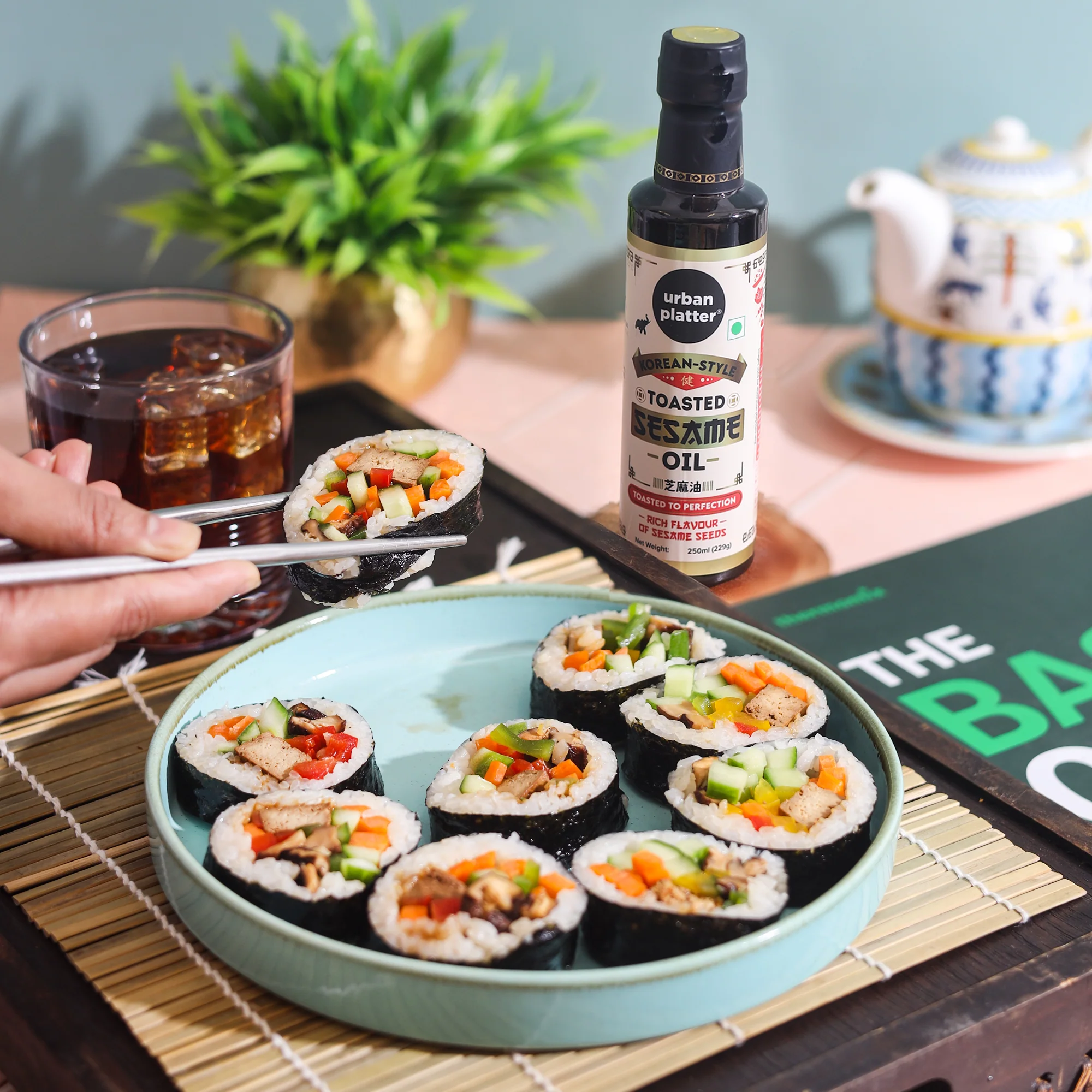 Korean-Style Toasted Sesame Oil, 250ml (Cold-Pressed | Rich Flavour | known as Chamgireum | Perfect finishing oil for all Asian dishes) - Image 9