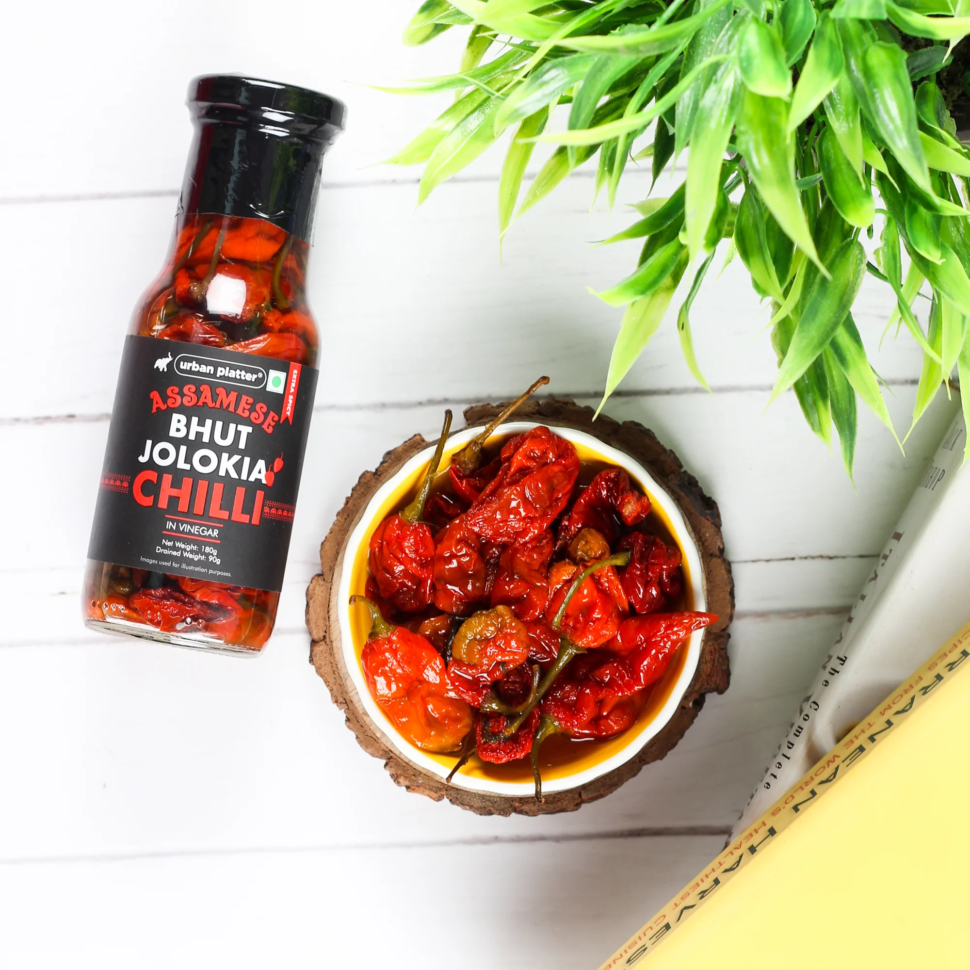 Assamese Bhut Jolokia Whole Chilli Peppers in Vinegar, 180g (Delicious and Fiery Bhoot Jolokia Naga Ghost Chilli Peppers from Assam, Great for Hot Sauces) - Image 6