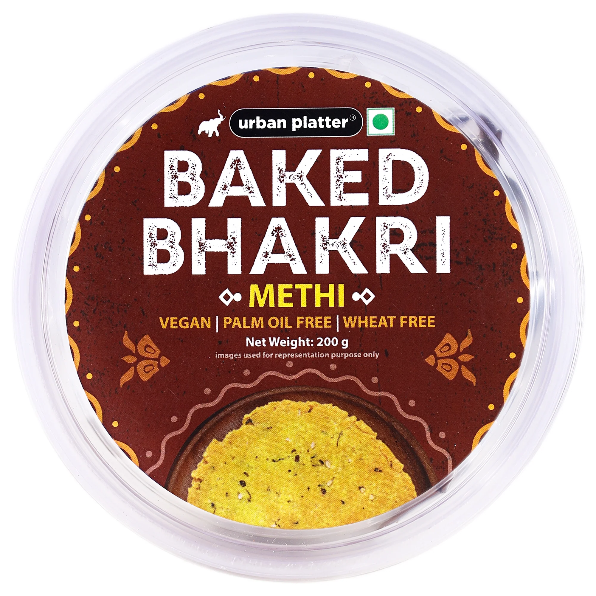 Baked Methi Bhakri, 200g (Wheat Free, Traditional Gujarati Snack)