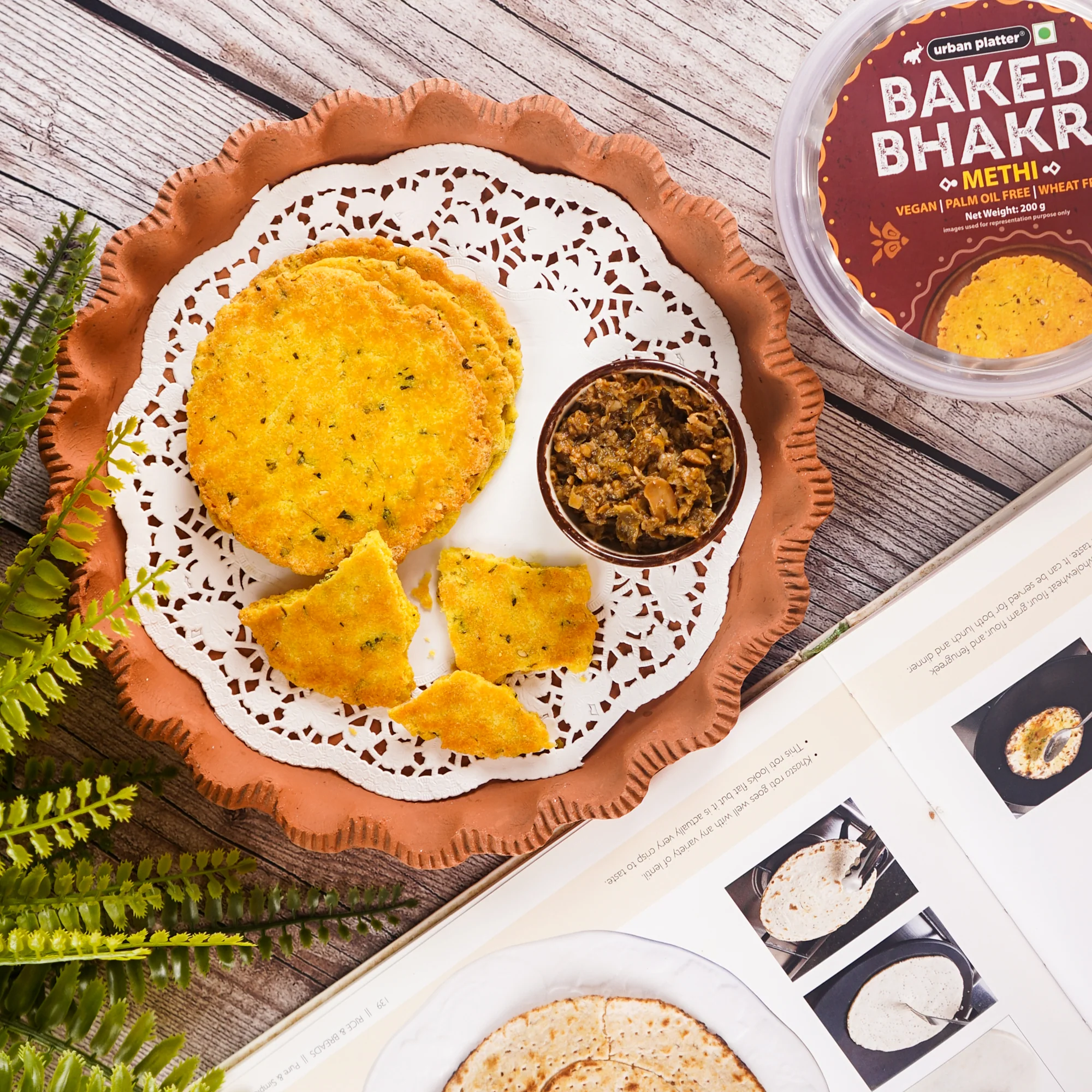 Baked Methi Bhakri, 200g (Wheat Free, Traditional Gujarati Snack) - Image 5