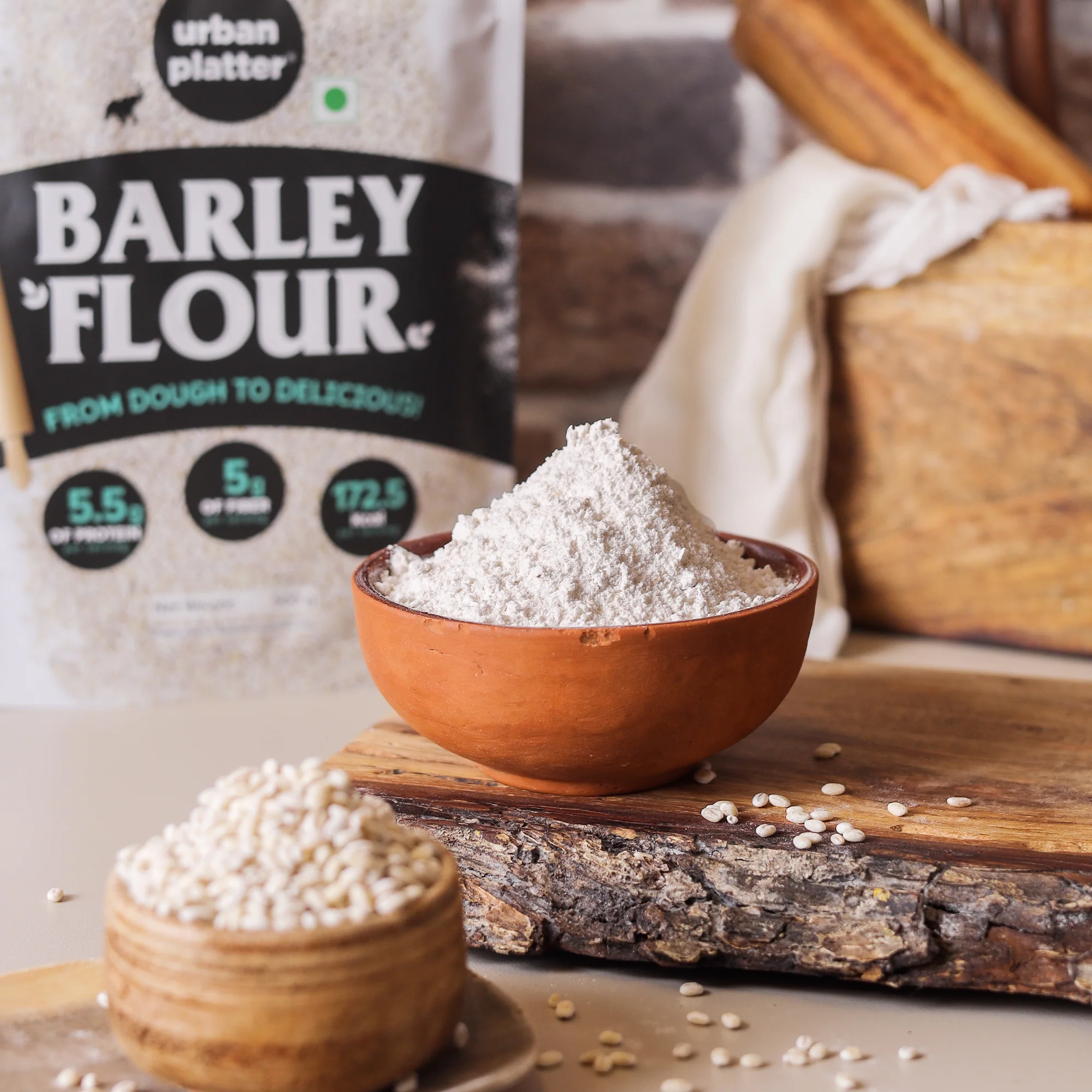 Barley Flour, 500g (Jau Aata | High in Fibre | Nutrient-Rich Pantry Staple) - Image 3