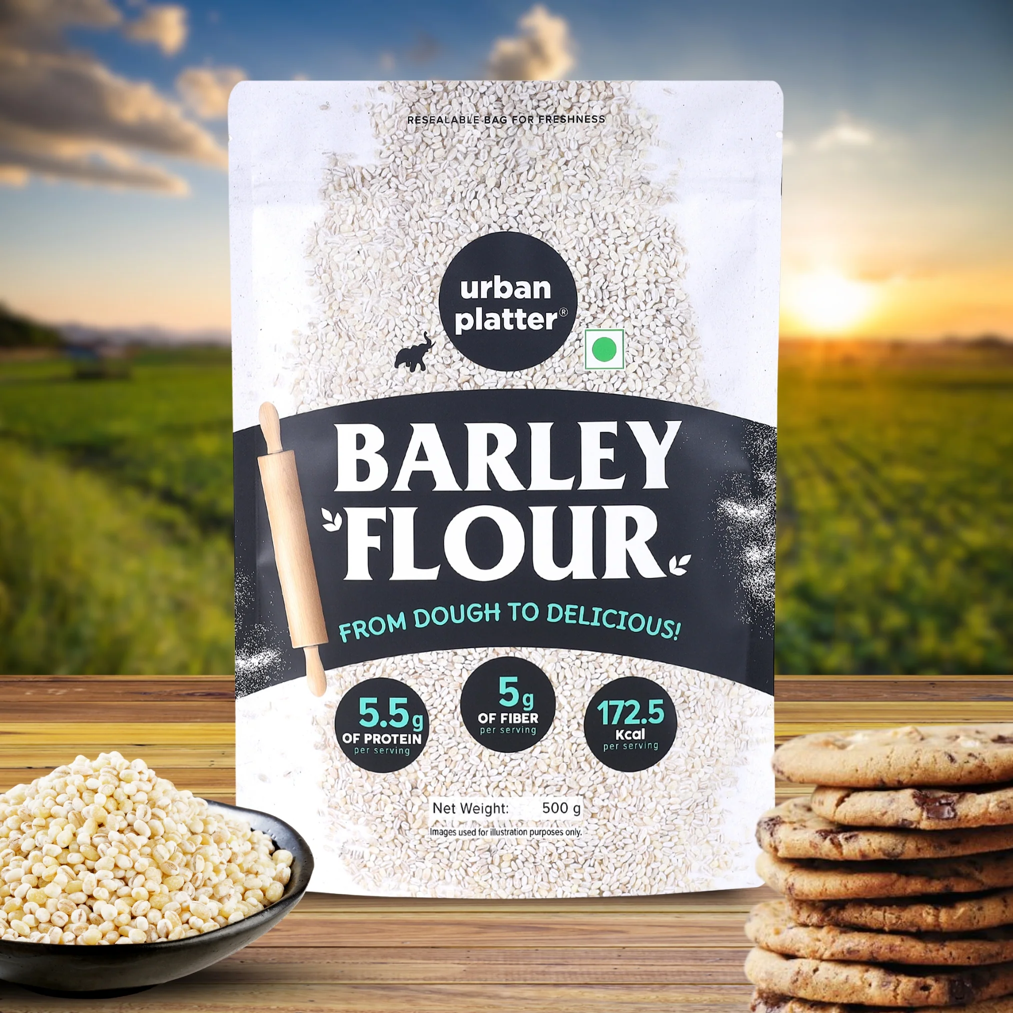Barley Flour, 500g (Jau Aata | High in Fibre | Nutrient-Rich Pantry Staple) - Image 6