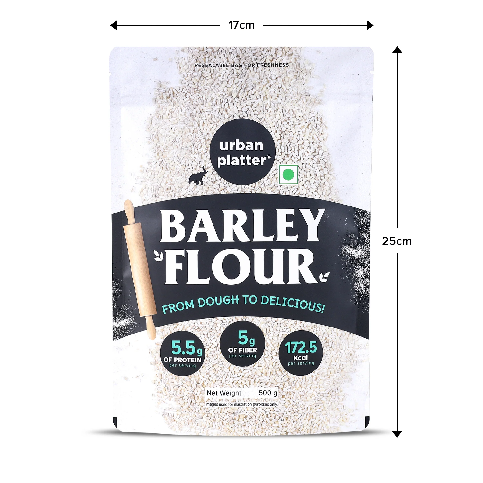 Barley Flour, 500g (Jau Aata | High in Fibre | Nutrient-Rich Pantry Staple) - Image 7