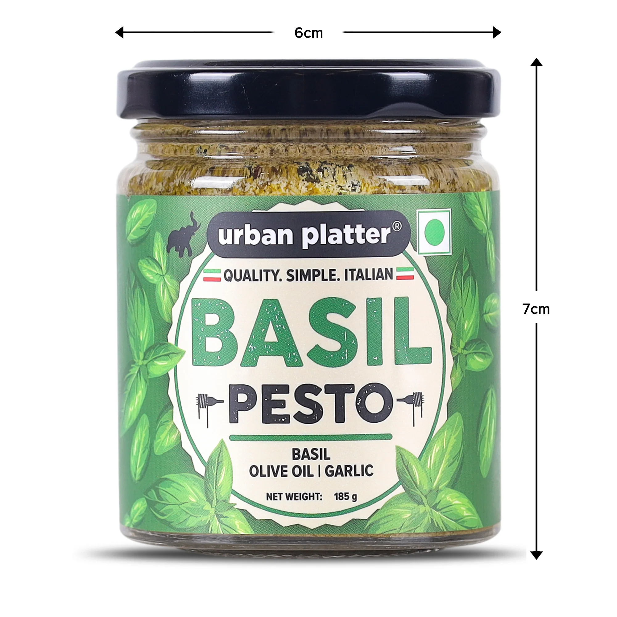 Basil Pesto, 185g (Plant Based, Preservative-free, Italian Inspired Pasta Sauce & Spread, Ready-to-Use) - Image 8