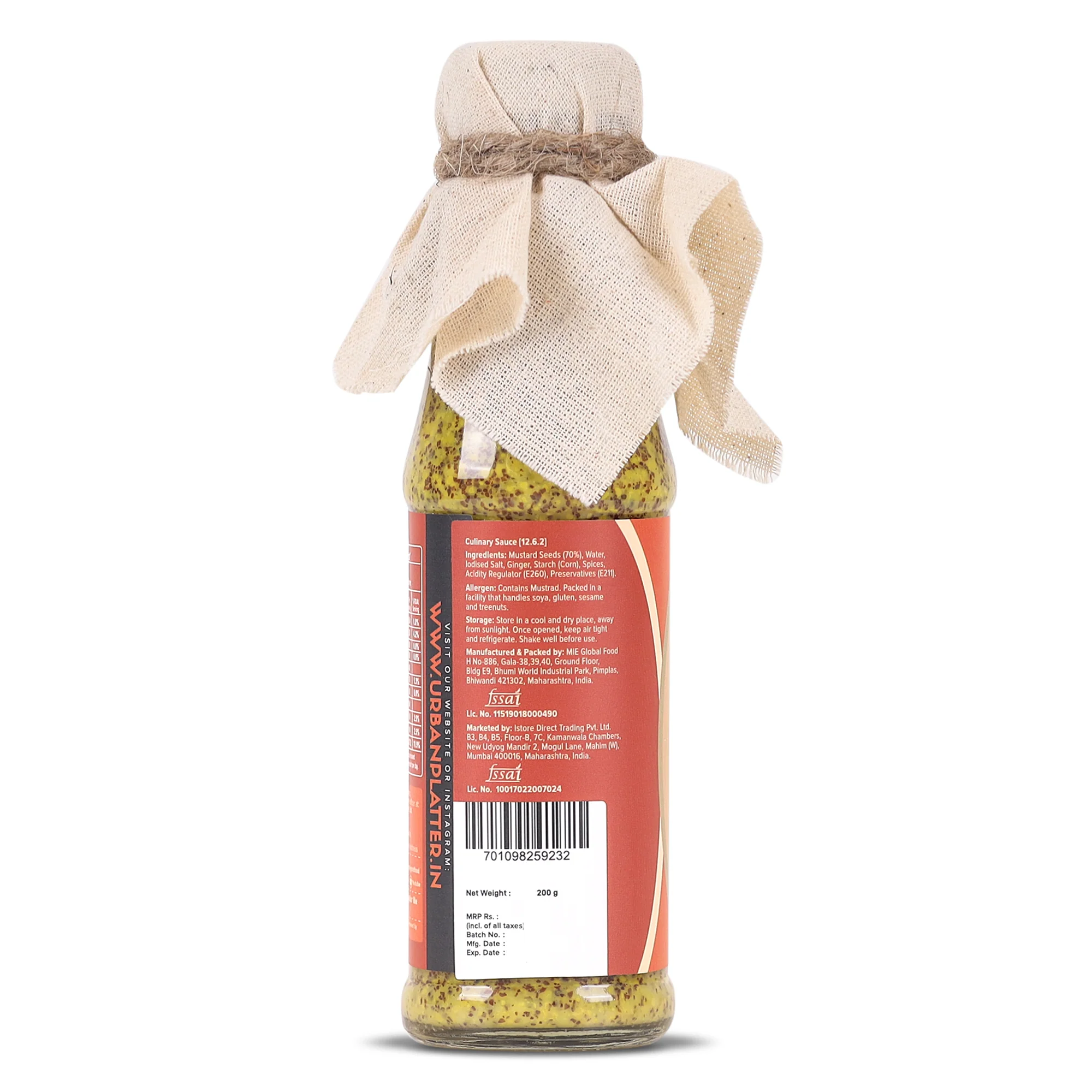 Bengal Mustard Kasundi Sauce, 200g - Image 2
