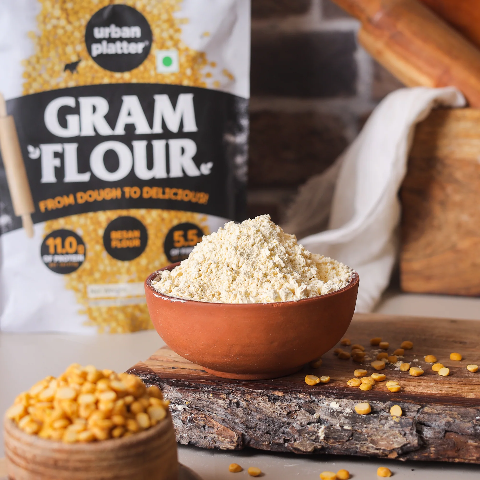 Besan, 500g (Split Bengal Gram or Gram Flour, Good Source of Fibre and Protein, Gluten- free, Pantry Essential) - Image 3