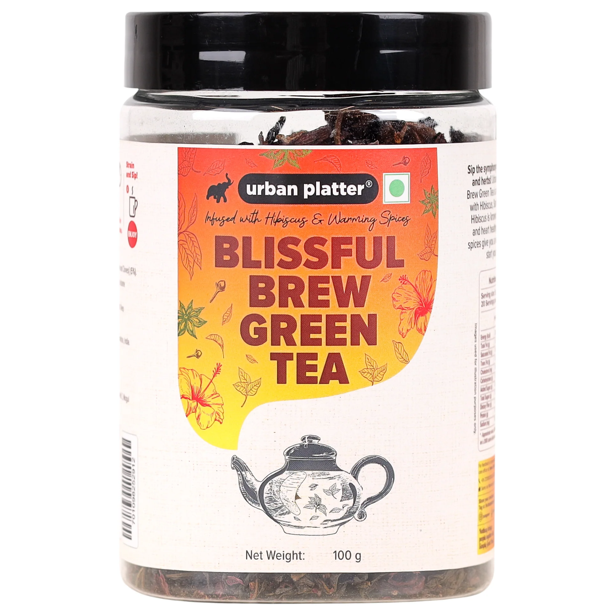 Blissful Brew Green Tea, 100g (Makes 20 Cups)