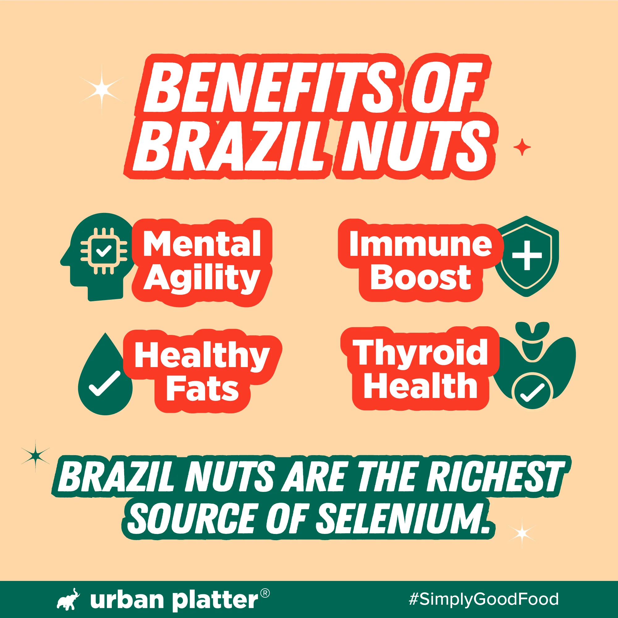 Brazil Nuts, 120g (Monthly Consumption Pack, Rich In Selenium, Have 1 Daily, 30 single serve brazil nut sachets) - Image 6
