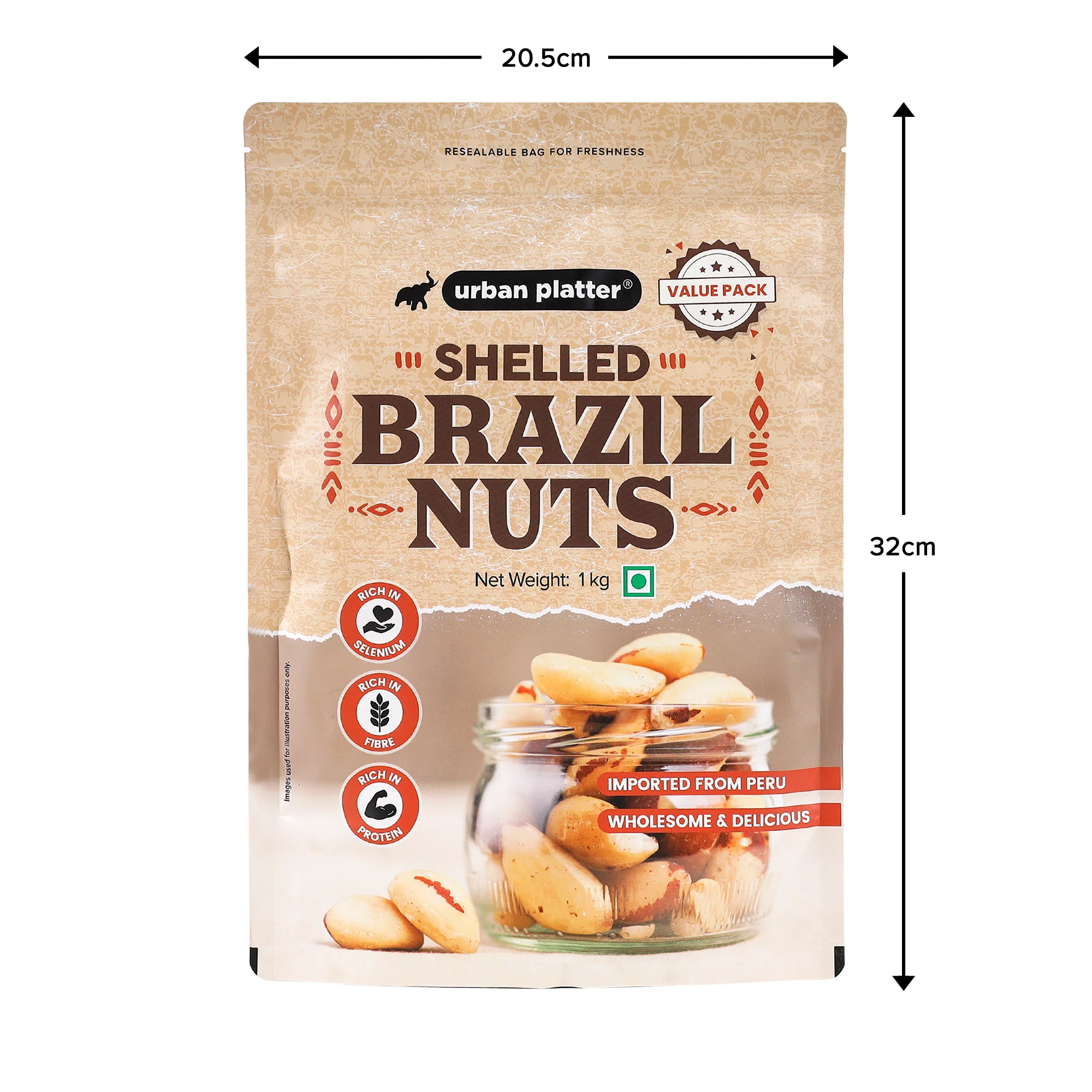 Brazil Nuts, 1Kg (Rich in Selenium, Superfood, Have 1 Daily, Product of Peru) - Image 12