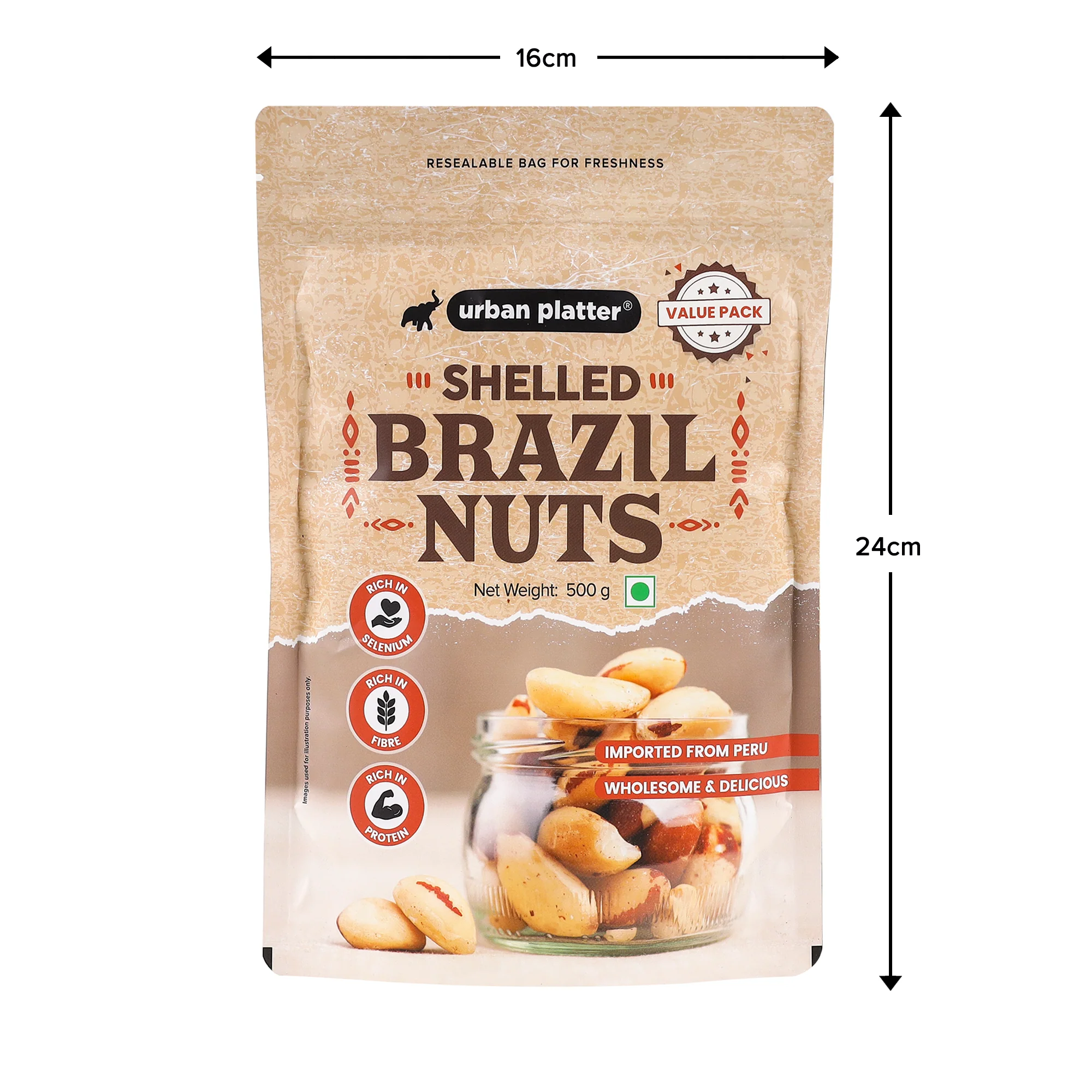 Brazil Nuts, 500g | Rich in Selenium | Superfood | Product of Peru | Have 1 Daily - Image 11