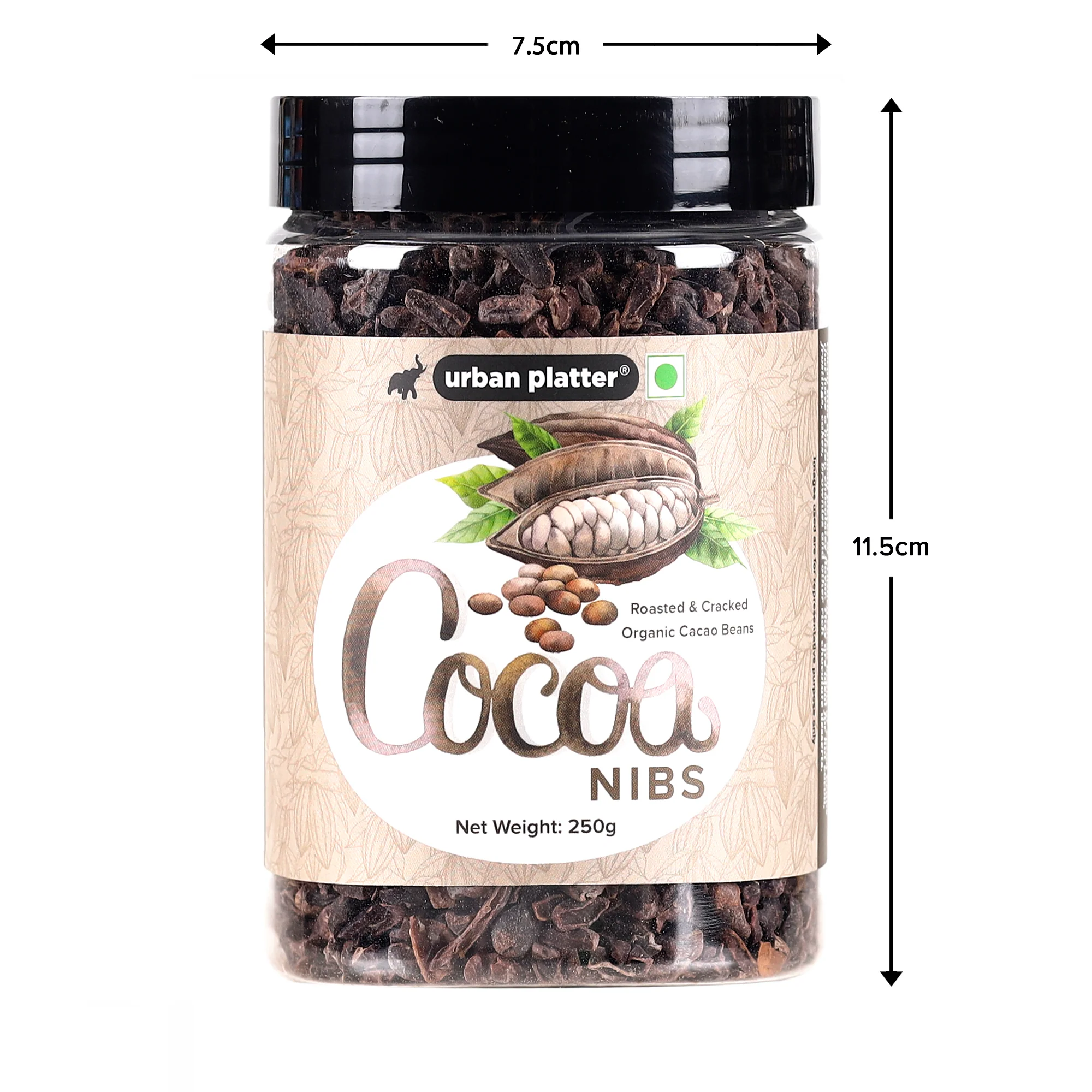 Cacao Nibs, 250g (Roasted & Cracked | Unsweetened | 100% Cacao Bean Bits | Aromatic & Crunchy | Antioxidant-Rich Superfood | Product of South India) - Image 8