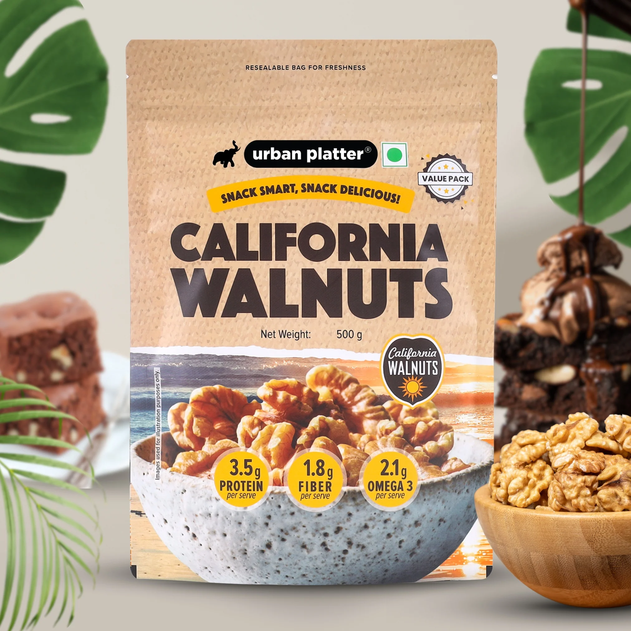 California Walnut Kernels, 500g (Shelled Halves | Rich in Omega-3 & Antioxidants | Heart-Healthy Snack) - Image 5