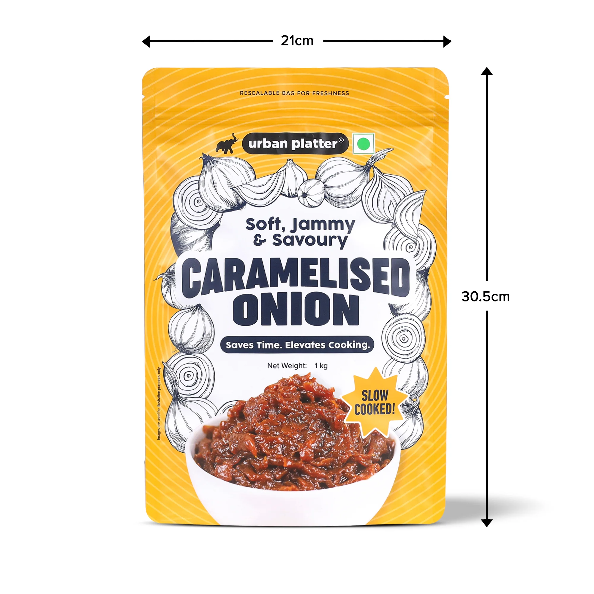 Caramelized Onion, 1kg (Sweet-Savoury Onion Base for Pasta, Sandwiches, Gravies & Gourmet Cooking, Soft, Jammy & Slow Cooked, Perfect for Meal Preps, Value Pack) - Image 11