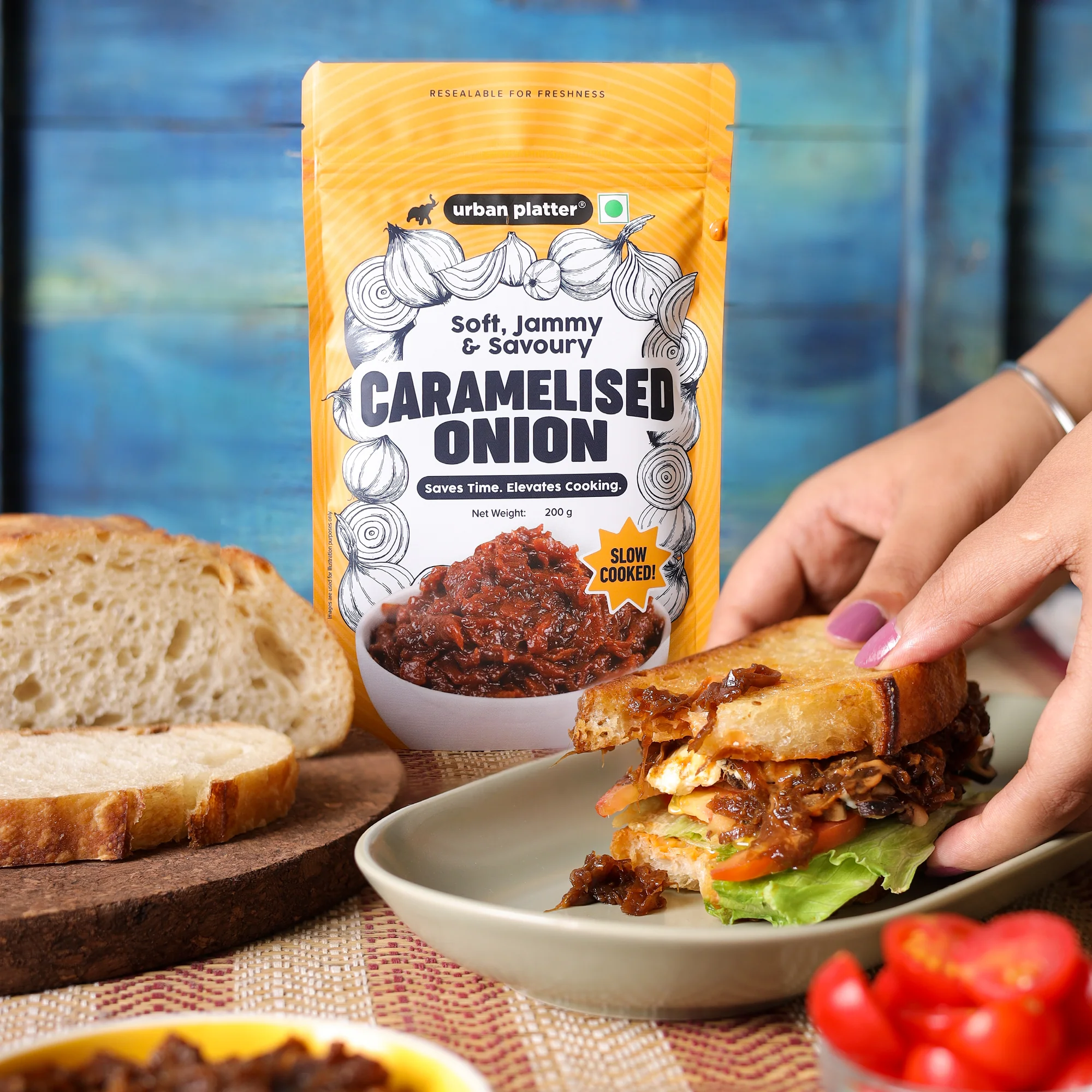 Caramelized Onion, 200g (Sweet-Savoury Onion Base for Pasta, Sandwiches, Gravies & Gourmet Cooking, Soft, Jammy & Slow Cooked. - Image 4