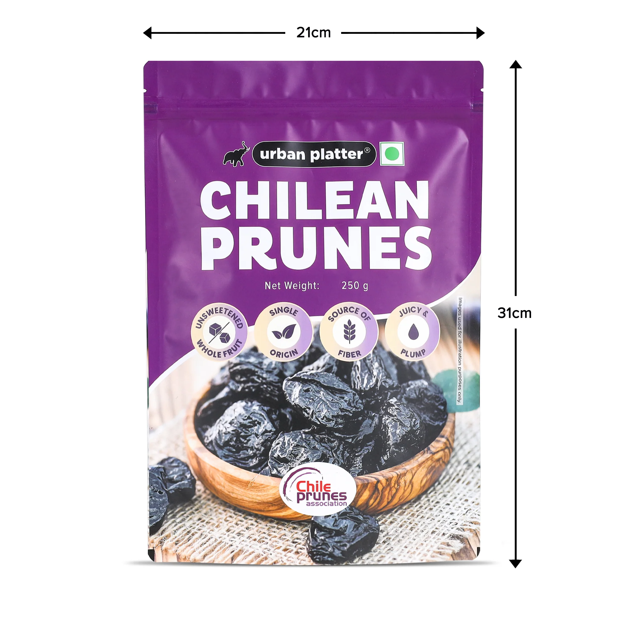 Chilean Prunes, 250g (Whole Dried Pitted Prunes | Dried Plums | Unsweetened) - Image 7