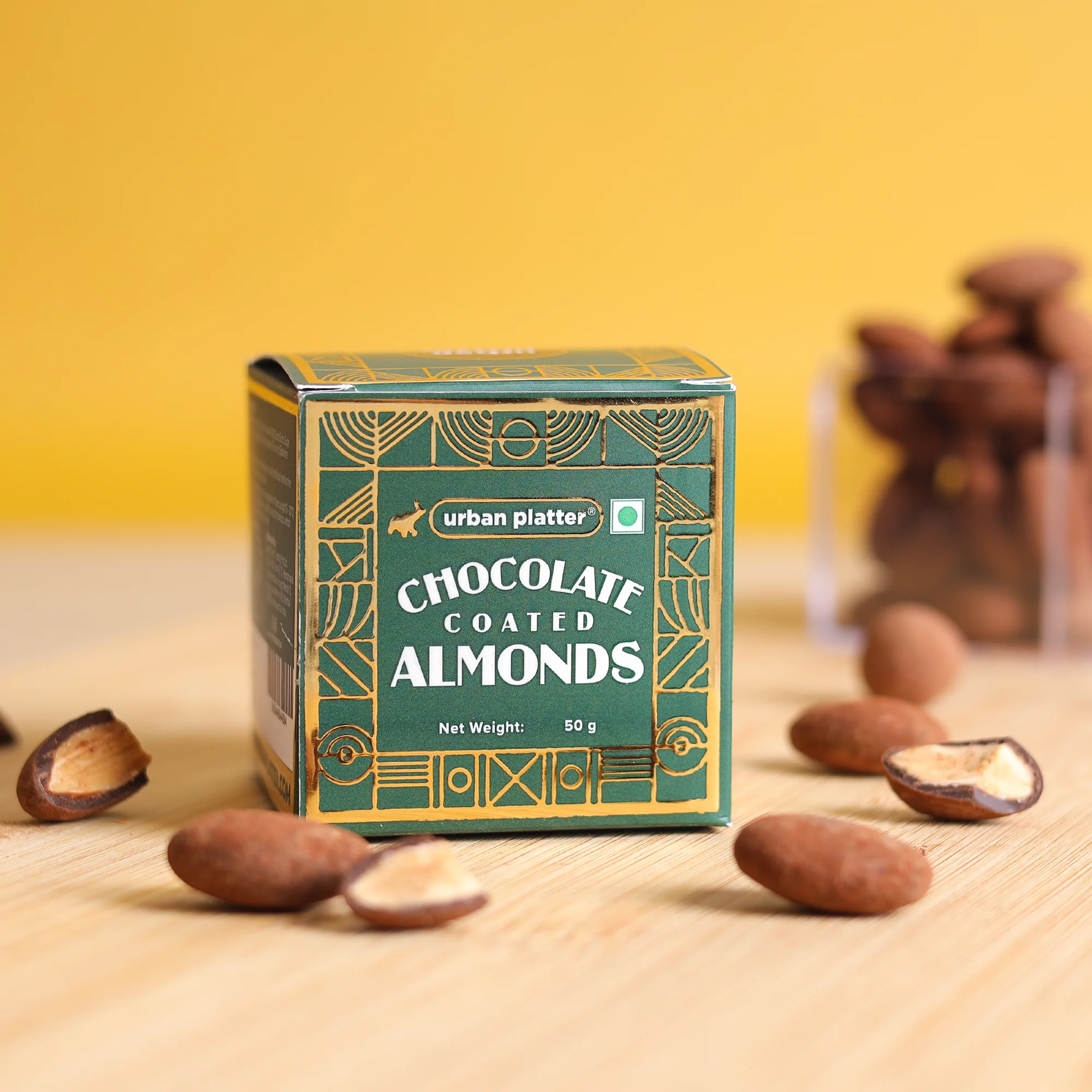 Chocolate Coated Almonds, 50g (58% Belgian Dark Chocolate | Handcrafted & Artisanal | Perfectly Plant-Based) - Image 2