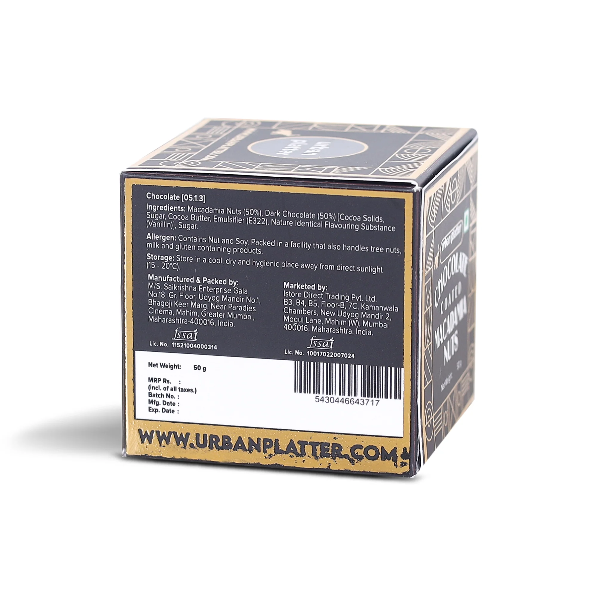 Chocolate Coated Macadamia, 65g (Coated with Dark Chocolate | Premium Nuts | Gifting) - Image 2
