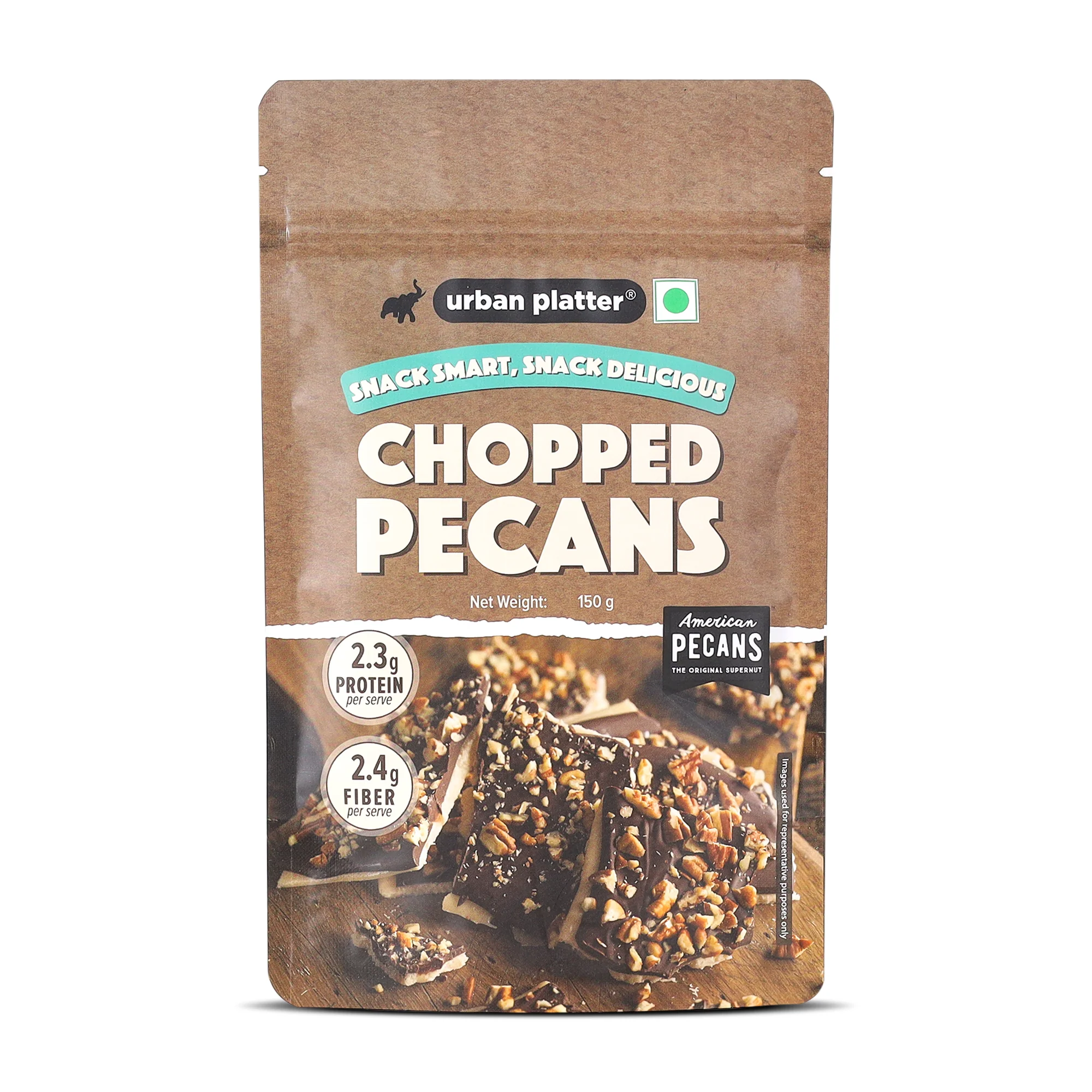 Chopped Pecans, 150g (Imported from the USA | Ideal for Baking, Desserts & Everyday Snacking)
