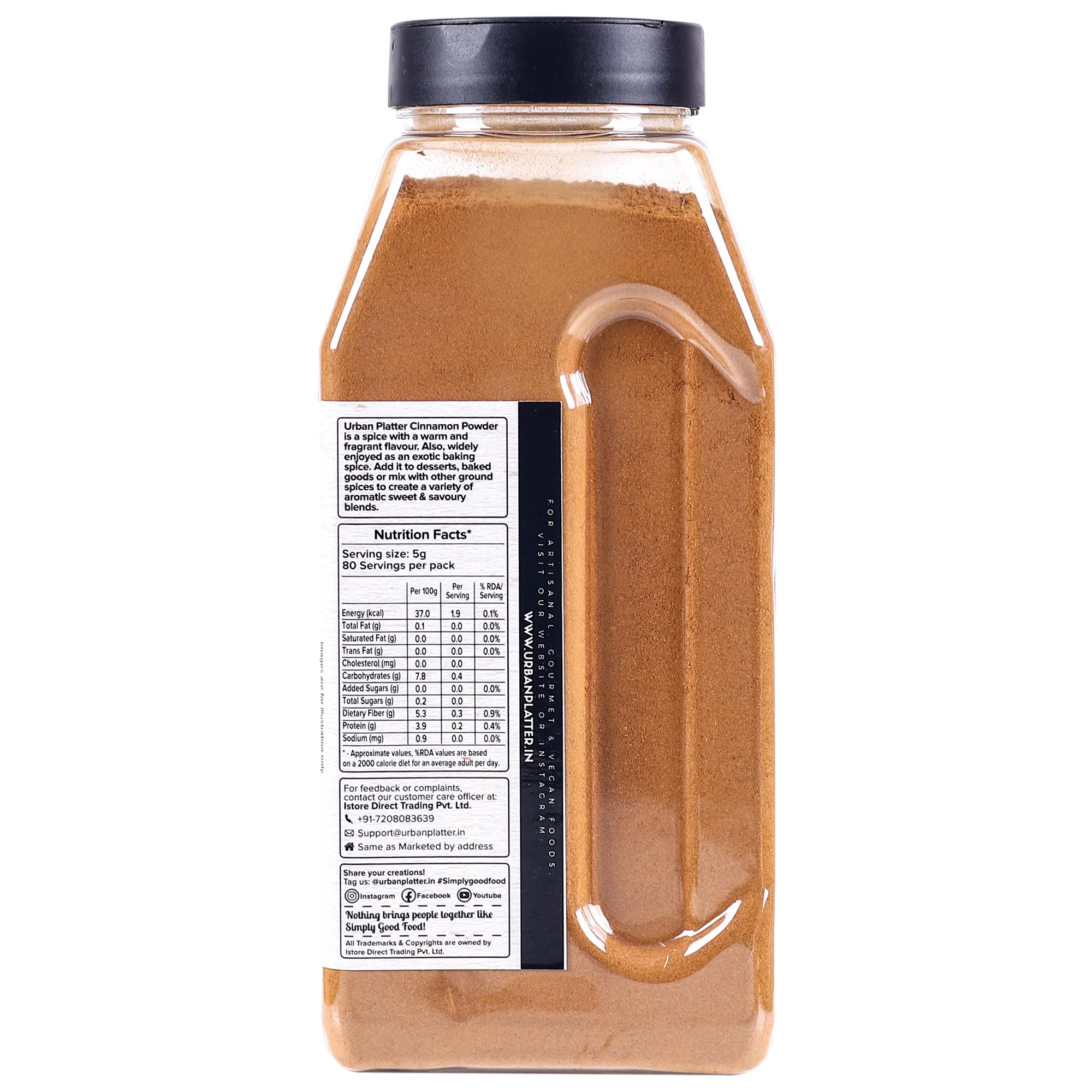 Cinnamon (Dalcheeni) Powder Shaker Jar (All Natural, Premium Quality, Flavourful, Ground Fresh in Small Batches) - Image 4