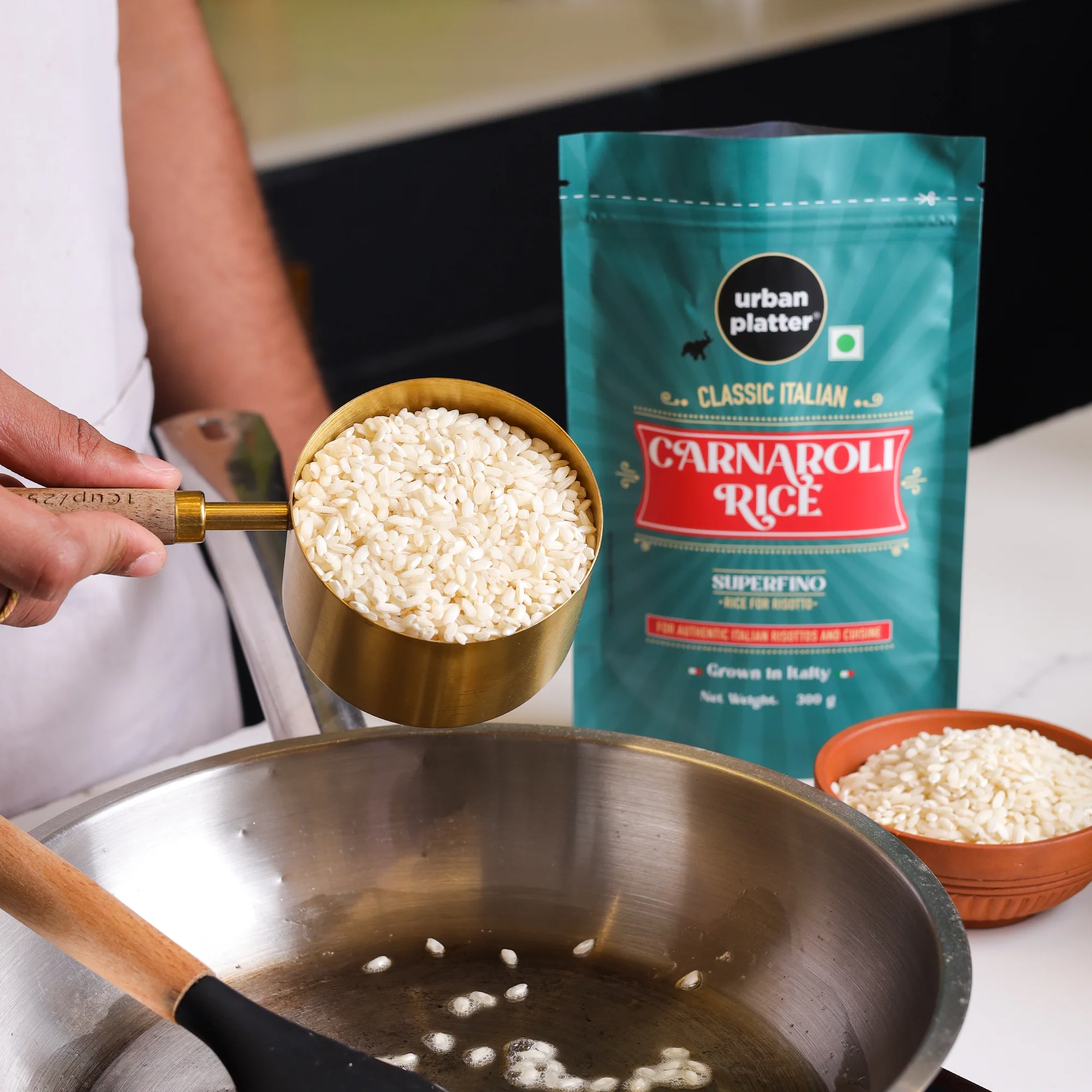 Classic Italian Carnaroli Rice, 300g (Medium Grain Rice | Firm and Starchy | Risotto Rice) - Image 3