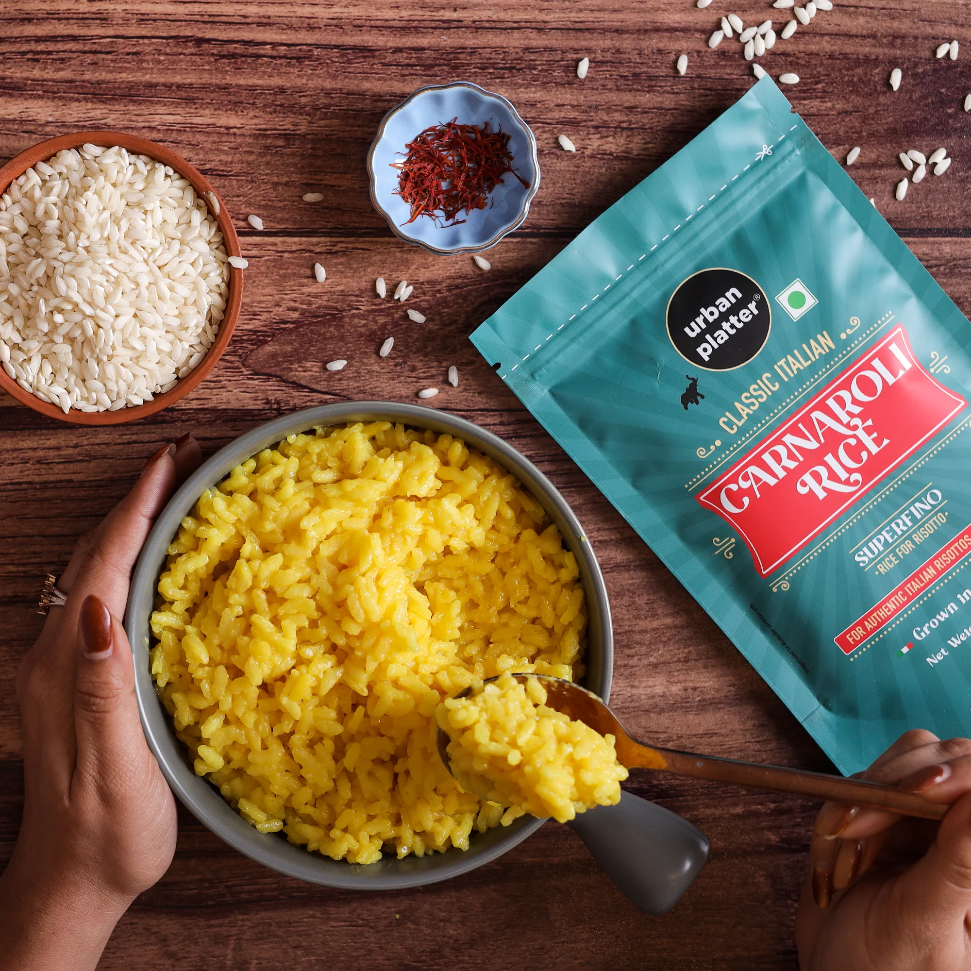 Classic Italian Carnaroli Rice, 300g (Medium Grain Rice | Firm and Starchy | Risotto Rice) - Image 4
