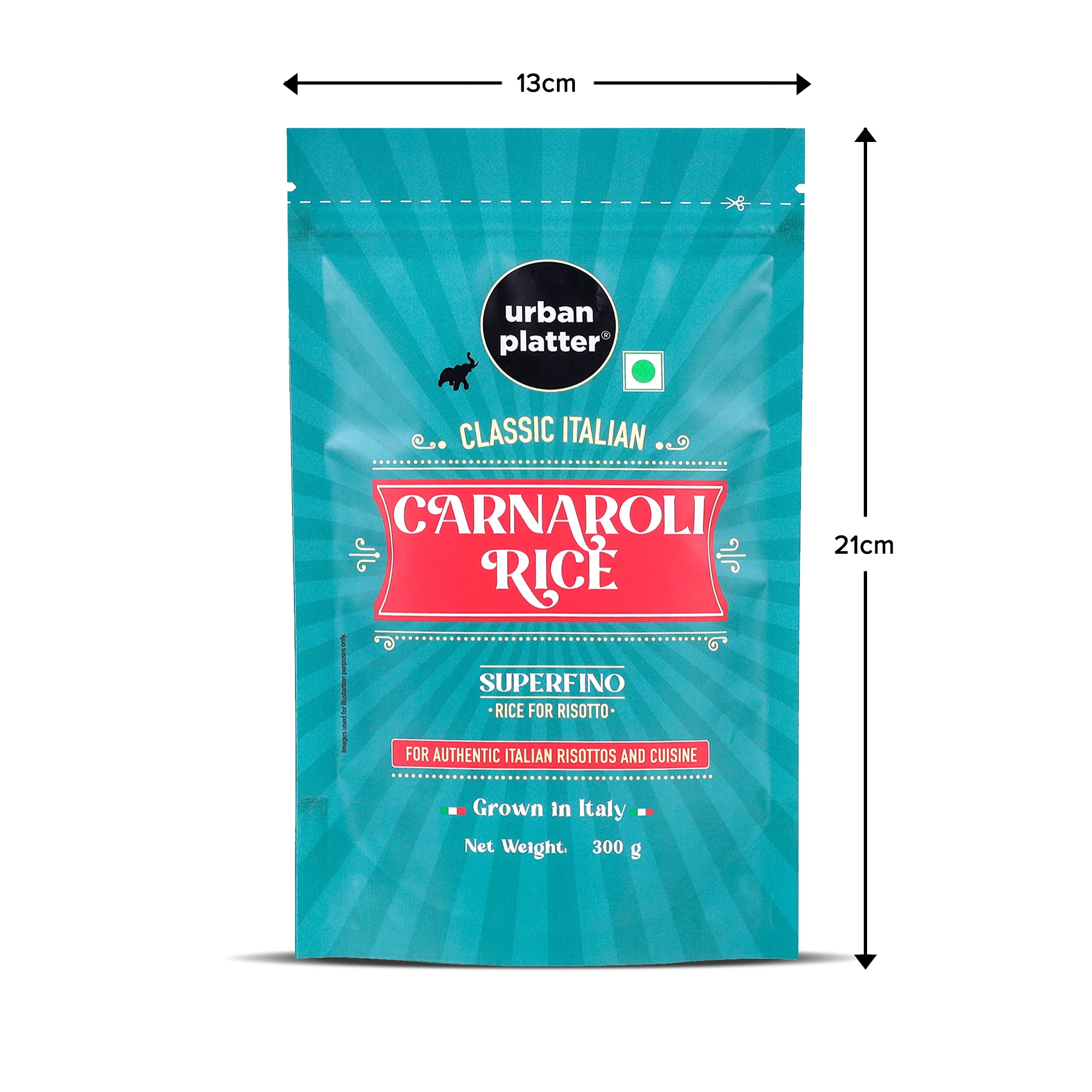Classic Italian Carnaroli Rice, 300g (Medium Grain Rice | Firm and Starchy | Risotto Rice) - Image 5
