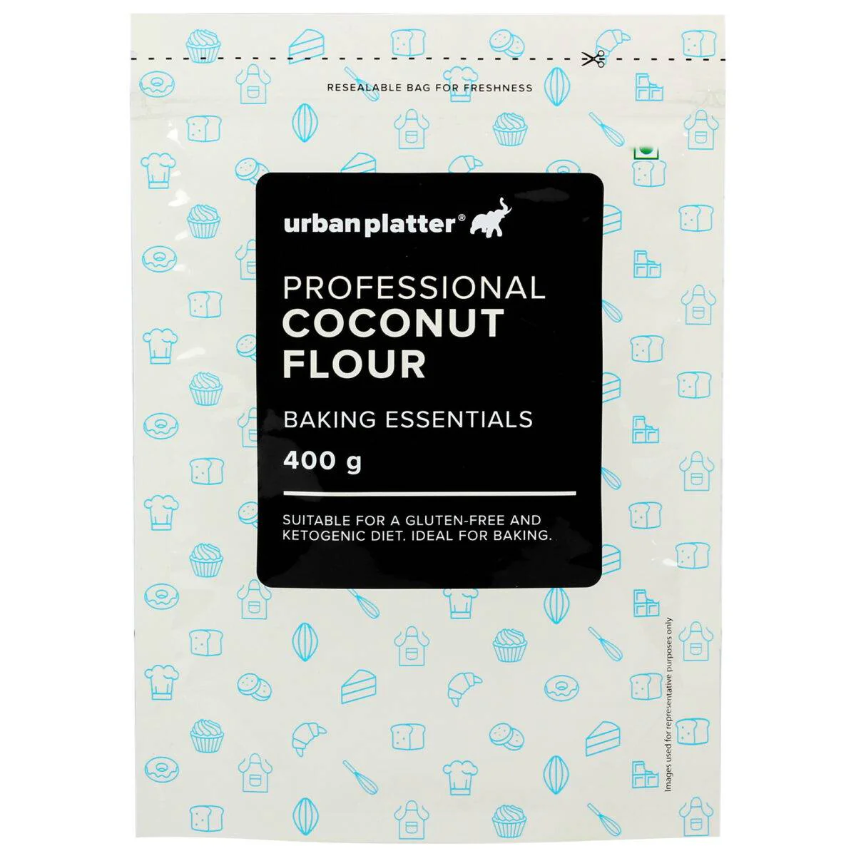 Coconut Flour, [Made with Coconuts from Tamil Nadu, Naturally Gluten-free, Fiber-rich, Paleo friendly, Perfect for baking, making cookies]