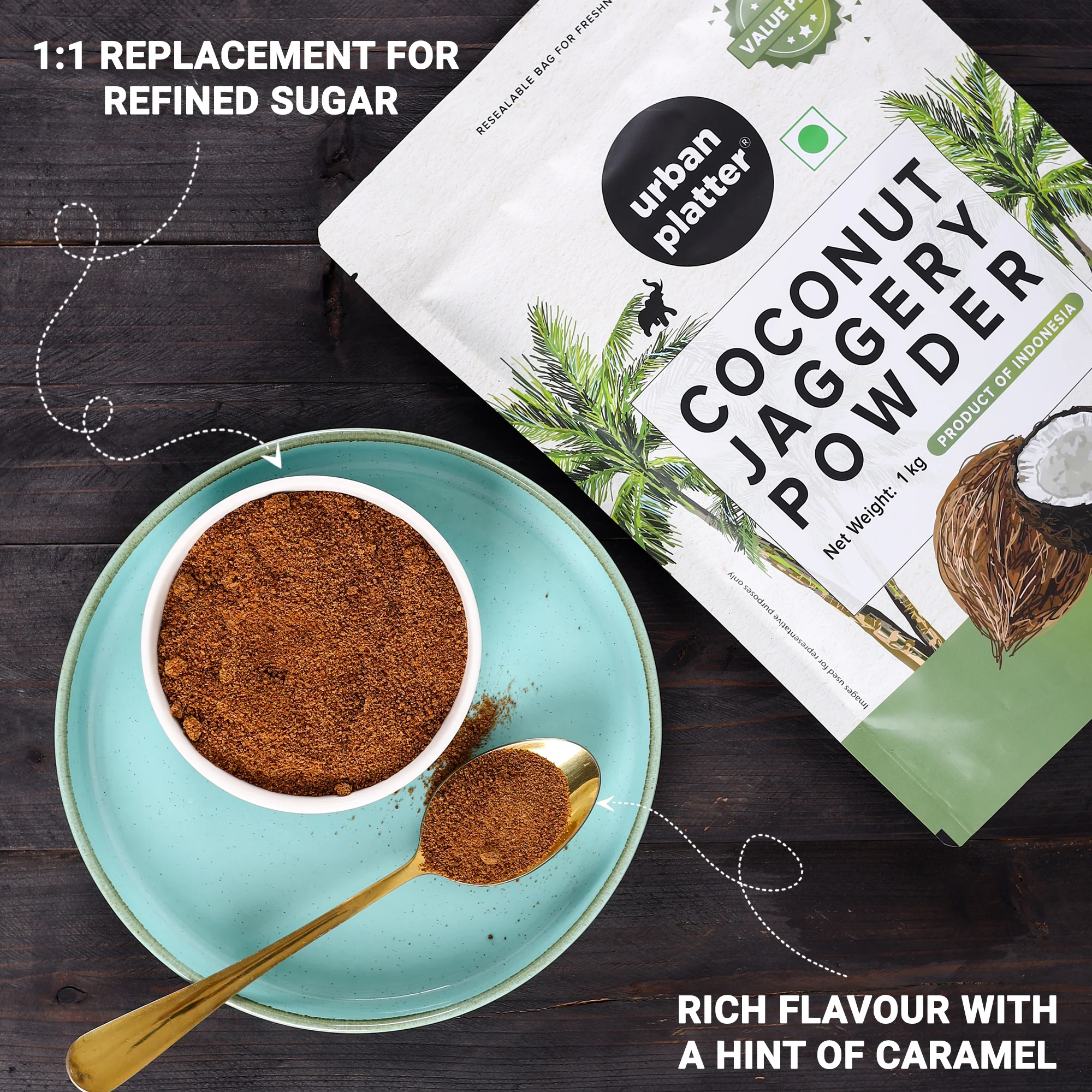 Coconut Sugar, 1kg (Low GI, Natural Sweetener, Refined Sugar Alternative) - Image 6