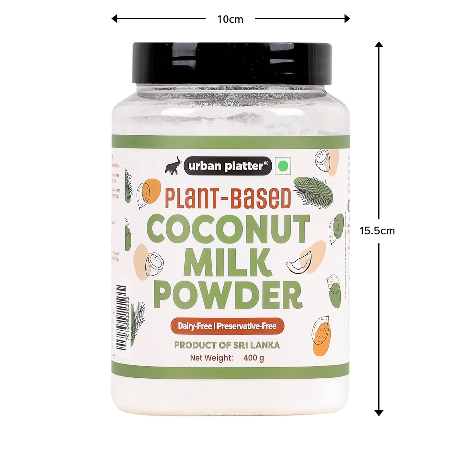 Coconut Milk Powder, 400g (Plant-Based, Preservative-Free, Easy to use, Product of Sri Lanka, Dairy-Free, Source of Protein, Add to smoothies, curries, baked goods) - Image 4