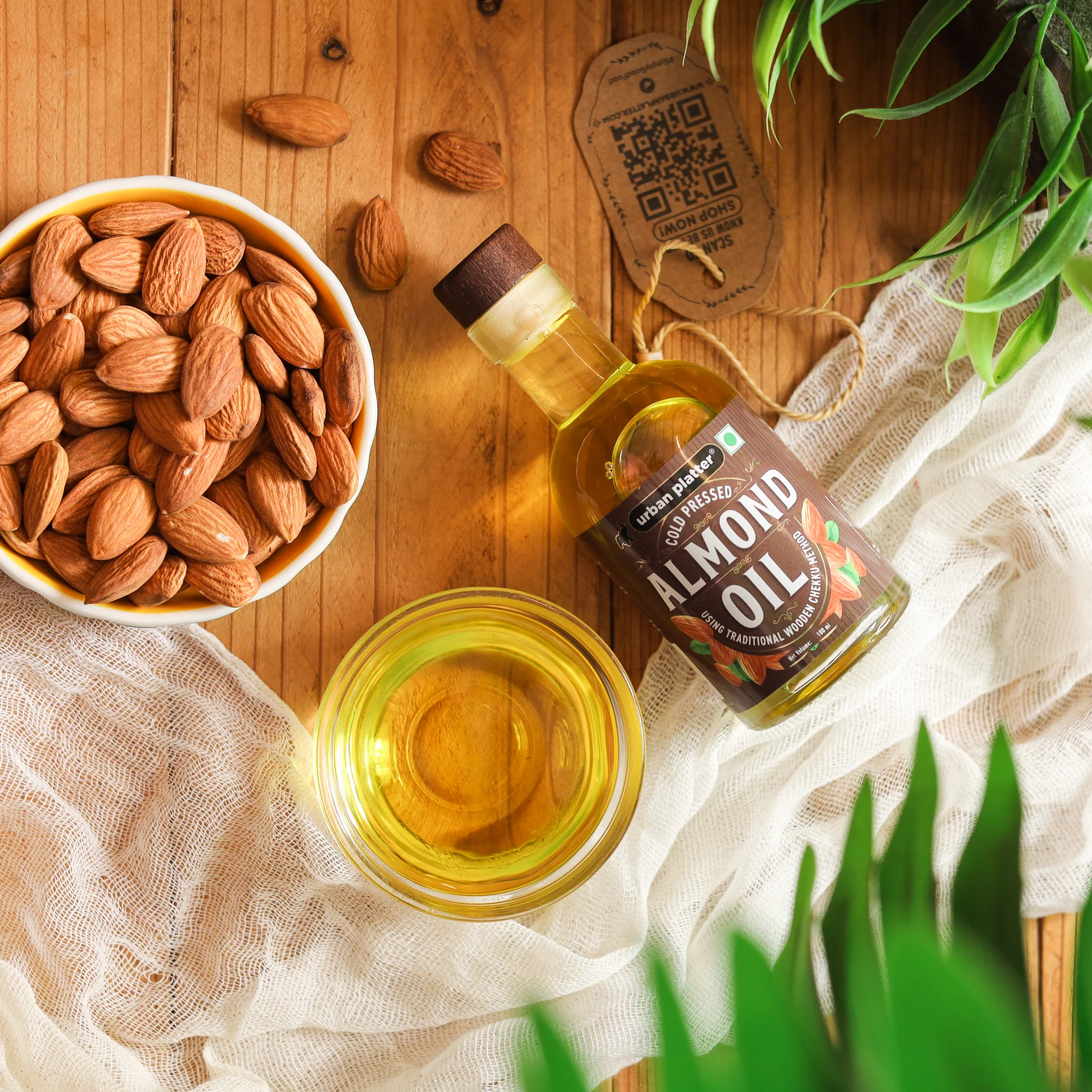 Cold Pressed Almond Oil, 100ml (Light Nutty Finishing Oil for Salads, Drizzling, Gourmet Baking & Natural Hair/Skin Nourishment, Supports Skin Elasticity) - Image 4