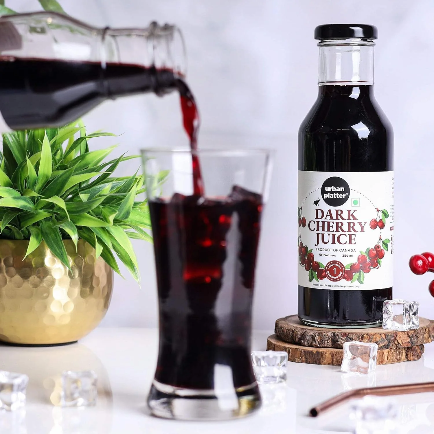 Pure Canadian Dark Cherry Juice, 350ml (Unsweetened | Supports Sleep, Recovery, Joint Health | Antioxidant Powerhouse | Preservative-Free) - Image 5