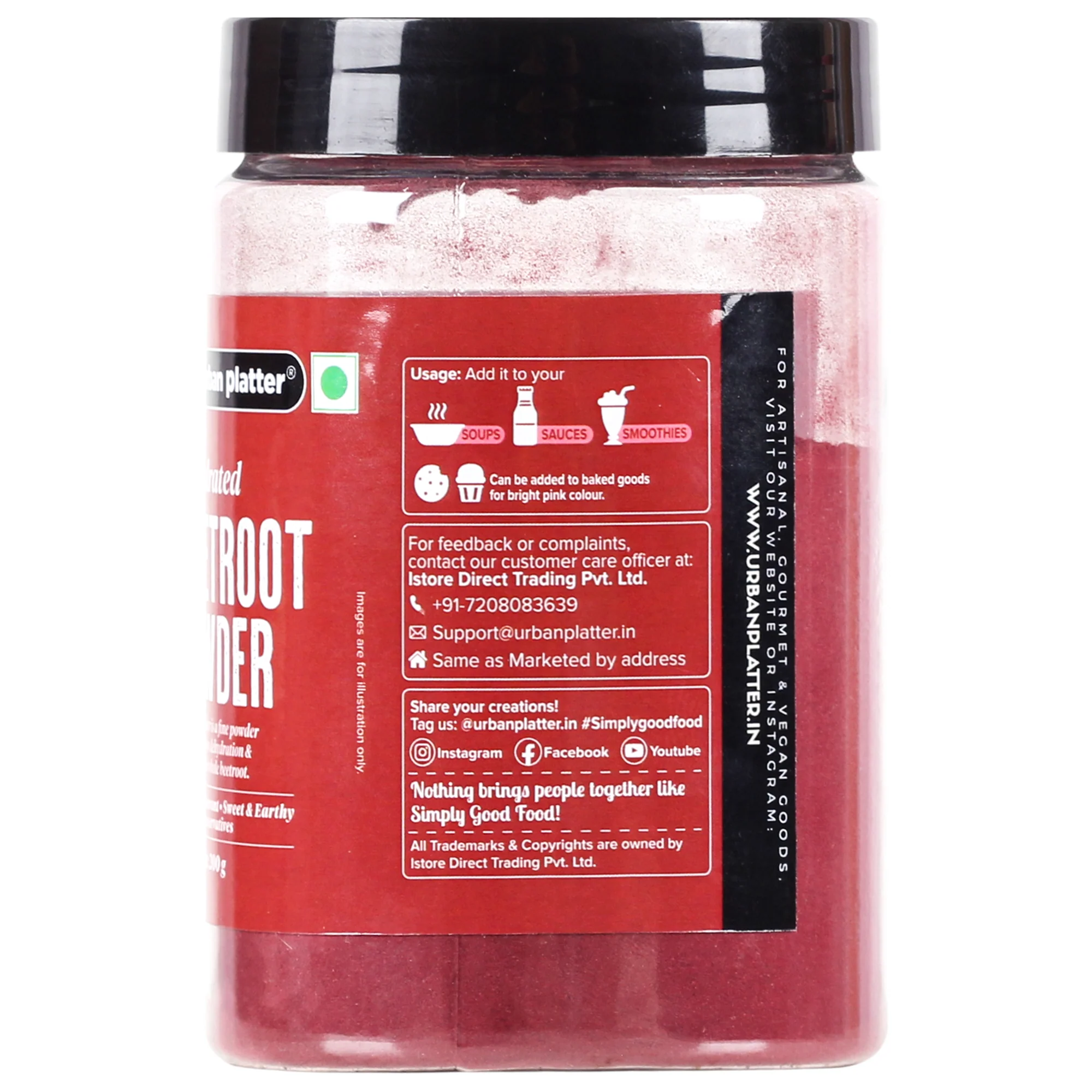 Dehydrated Beetroot Powder, 200g |Sweet and Earthy | Natural Food Colorant | Additive Free - Image 3
