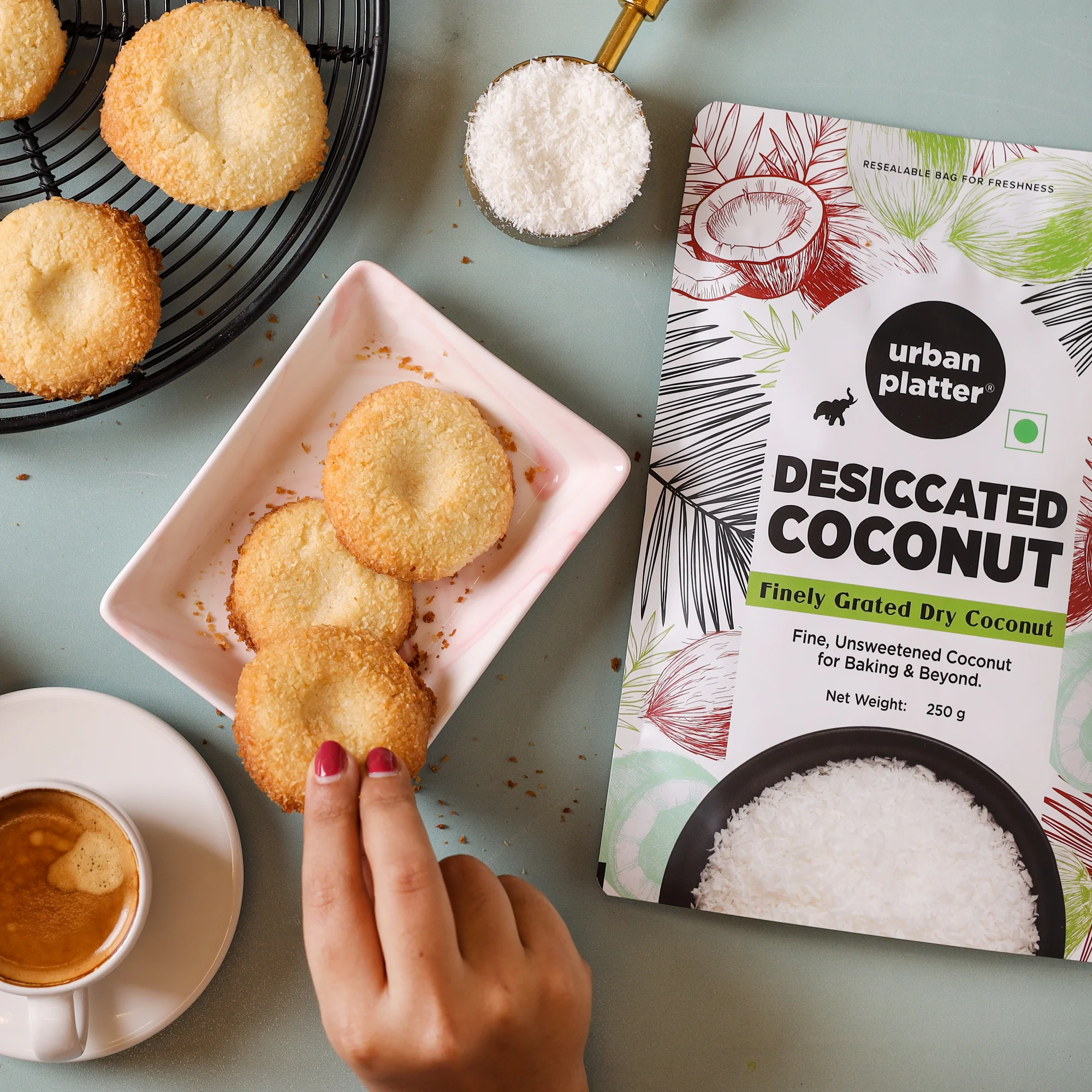 Desiccated Coconut, 1Kg (Unsweetened and Finely Grated, Ideal for Baking & Confectionery) - Image 7
