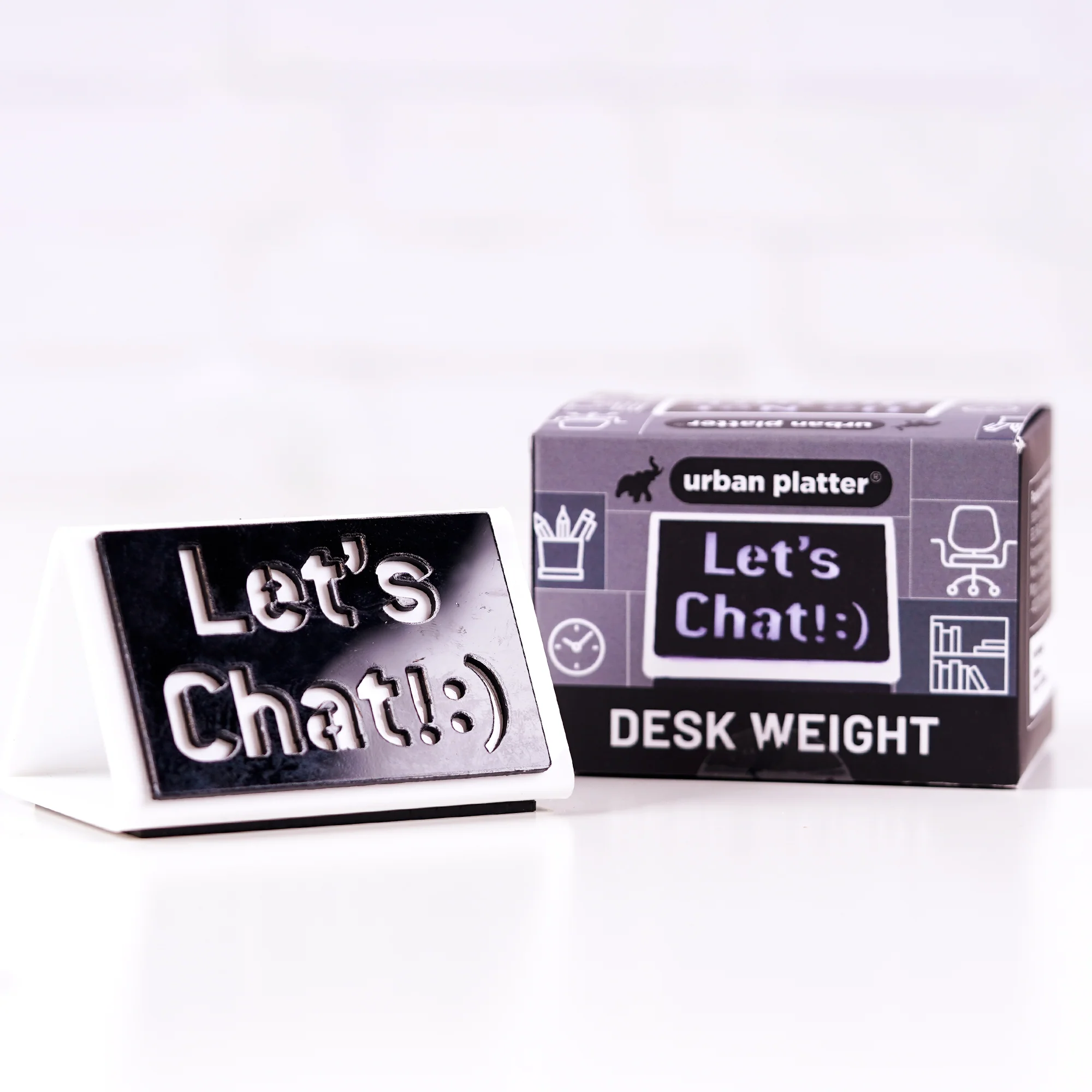 Desk Weight, 71g (3 in 1 Paper Weight, Heavy & Durable, Perfect for Office Desk, With Message for Efficient Management)