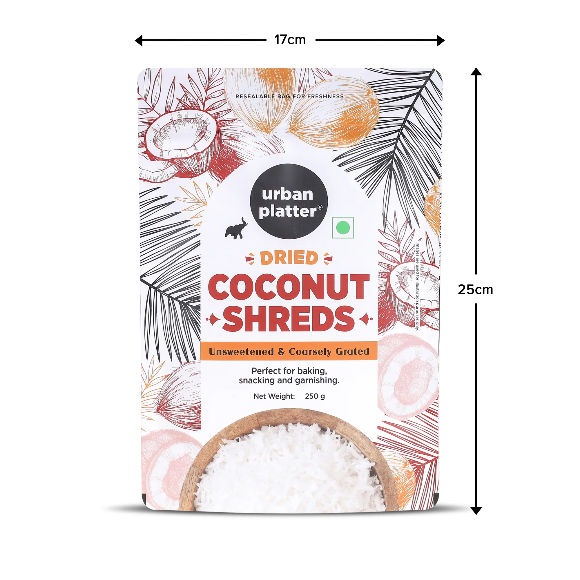 Dried Coconut Shreds 250g (Unsweetened Coarsely Grated, Ideal for Baking, Garnishing & Indian Sweets) - Image 8