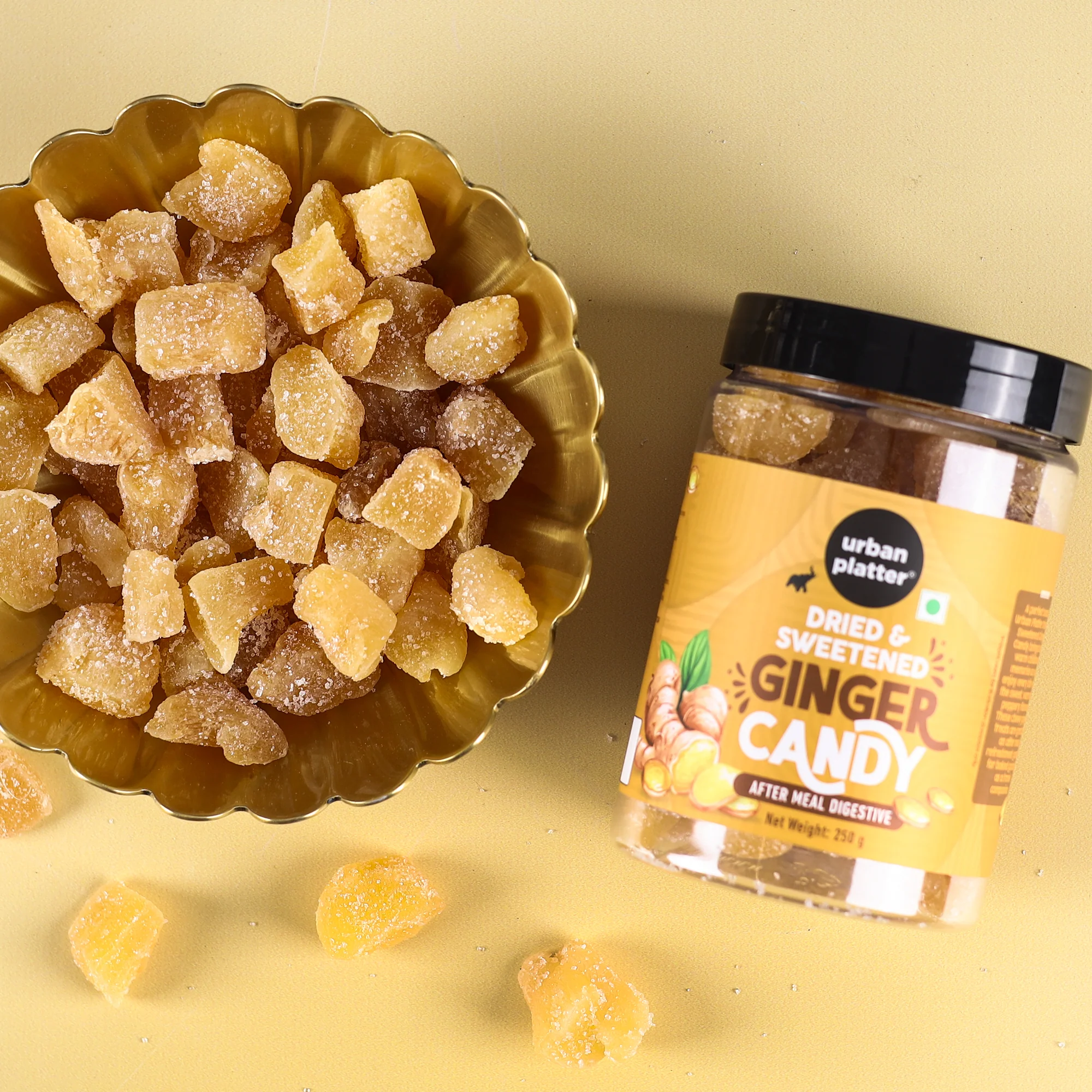Dried Ginger Candy, 250g (Digestive | Travel-friendly | Helps prevent Nausea) - Image 7