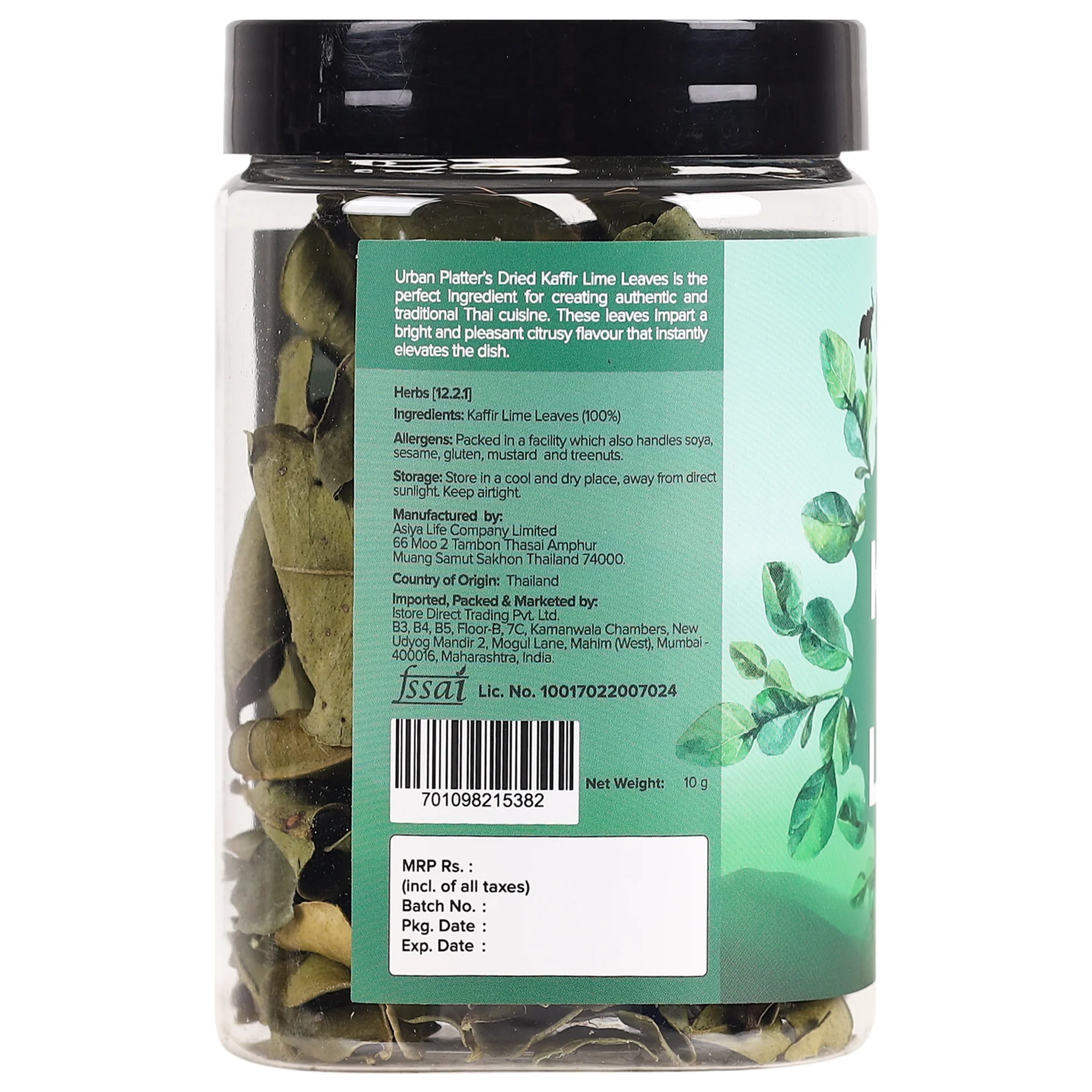 Dried Kaffir Lime Leaves, [All Natural, Premium Quality, Aromatic] - Image 2