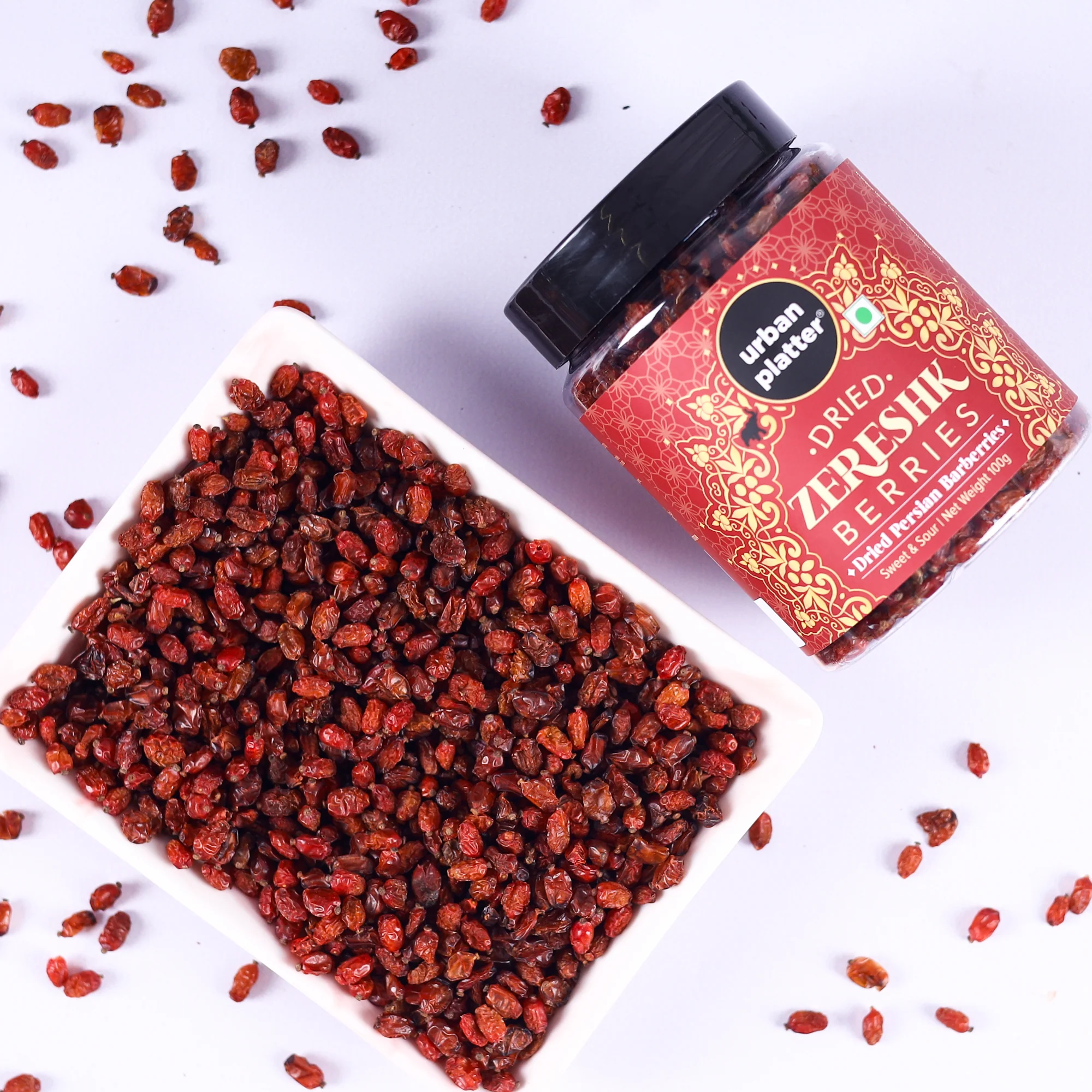 Dried Persian Zereshk Berries, 100g (Tart and Rich Barberries, Perfect for Berry Pulao, Parsi Dishes, Zarishk Polow, Rich in Vitamin C) - Image 6