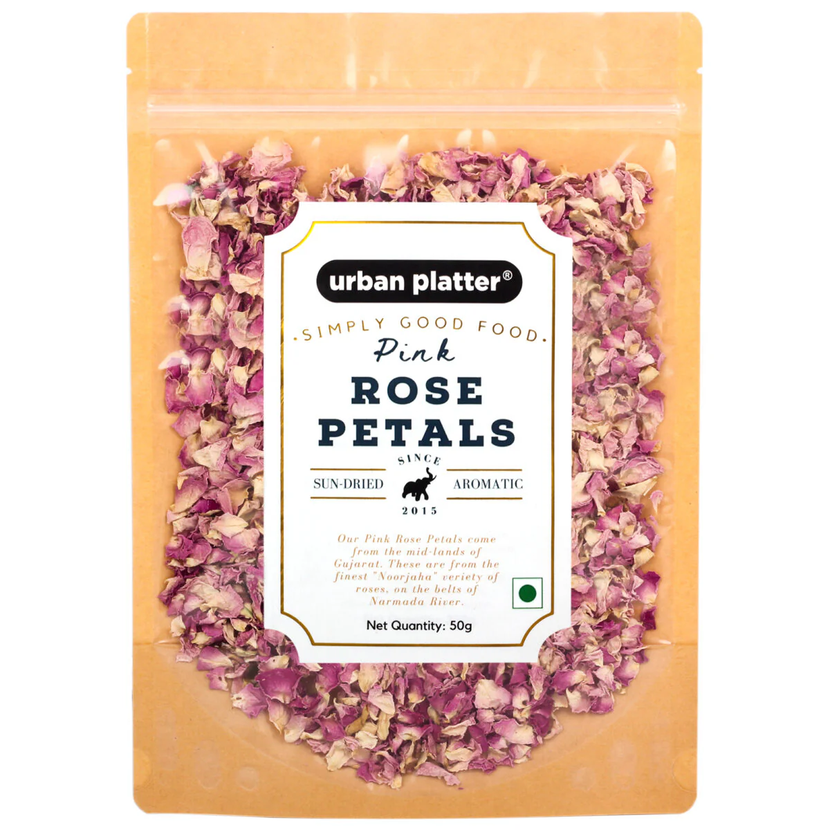 Dried Pink Rose Petals, 50g [Edible Flower Petals]