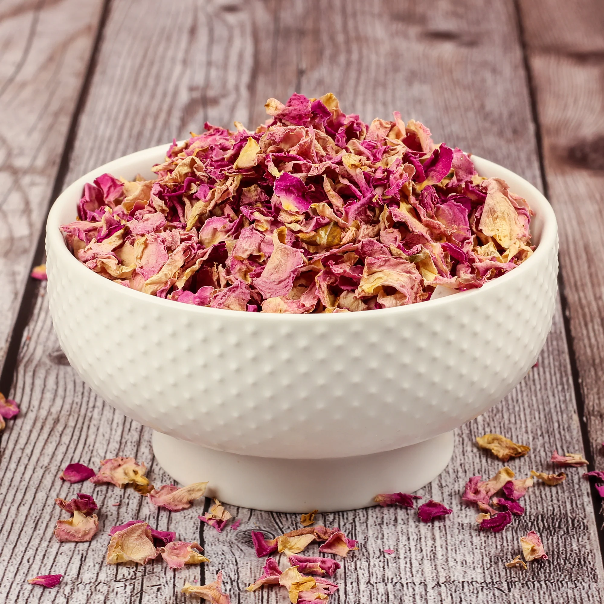 Dried Pink Rose Petals, 50g [Edible Flower Petals] - Image 3