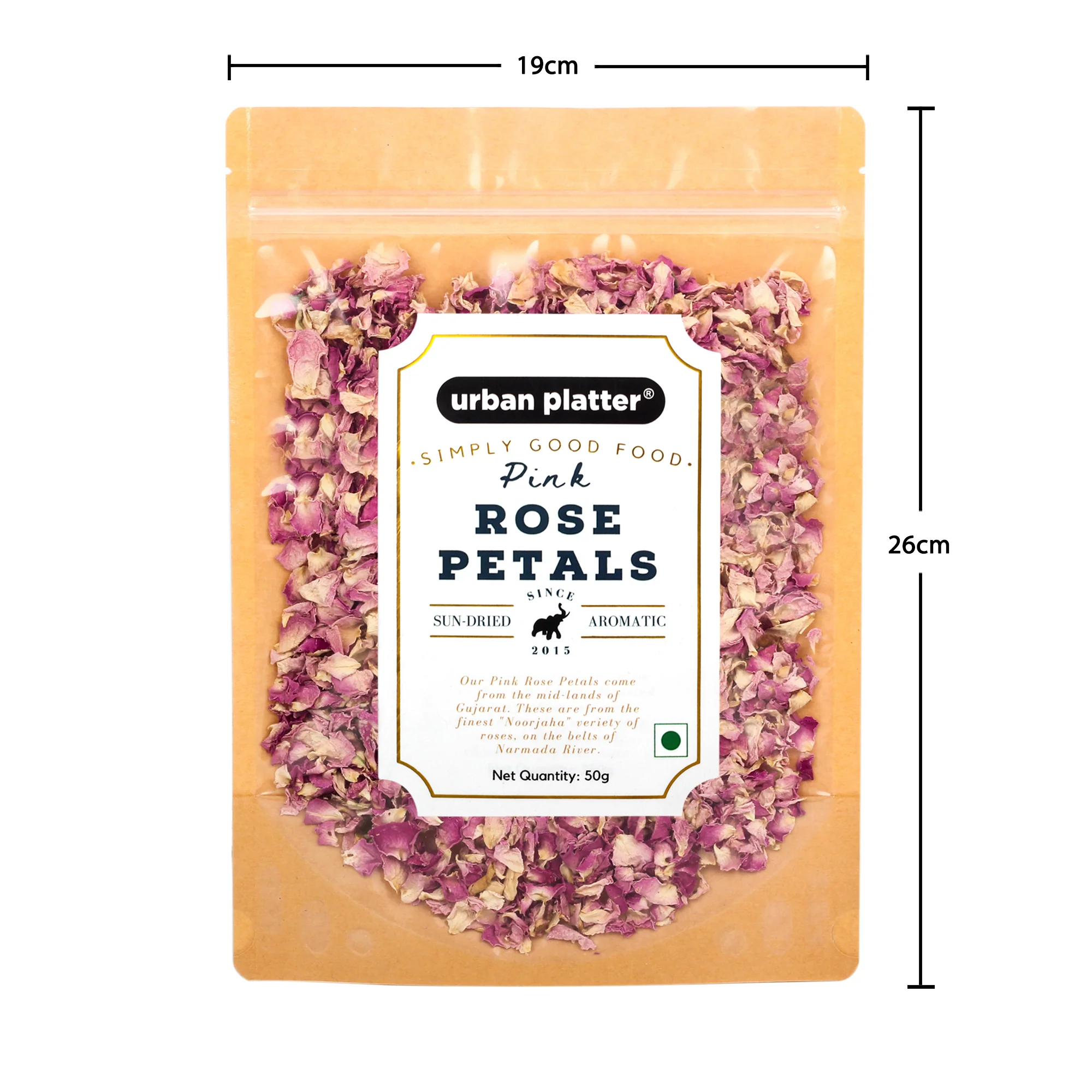 Dried Pink Rose Petals, 50g [Edible Flower Petals] - Image 6