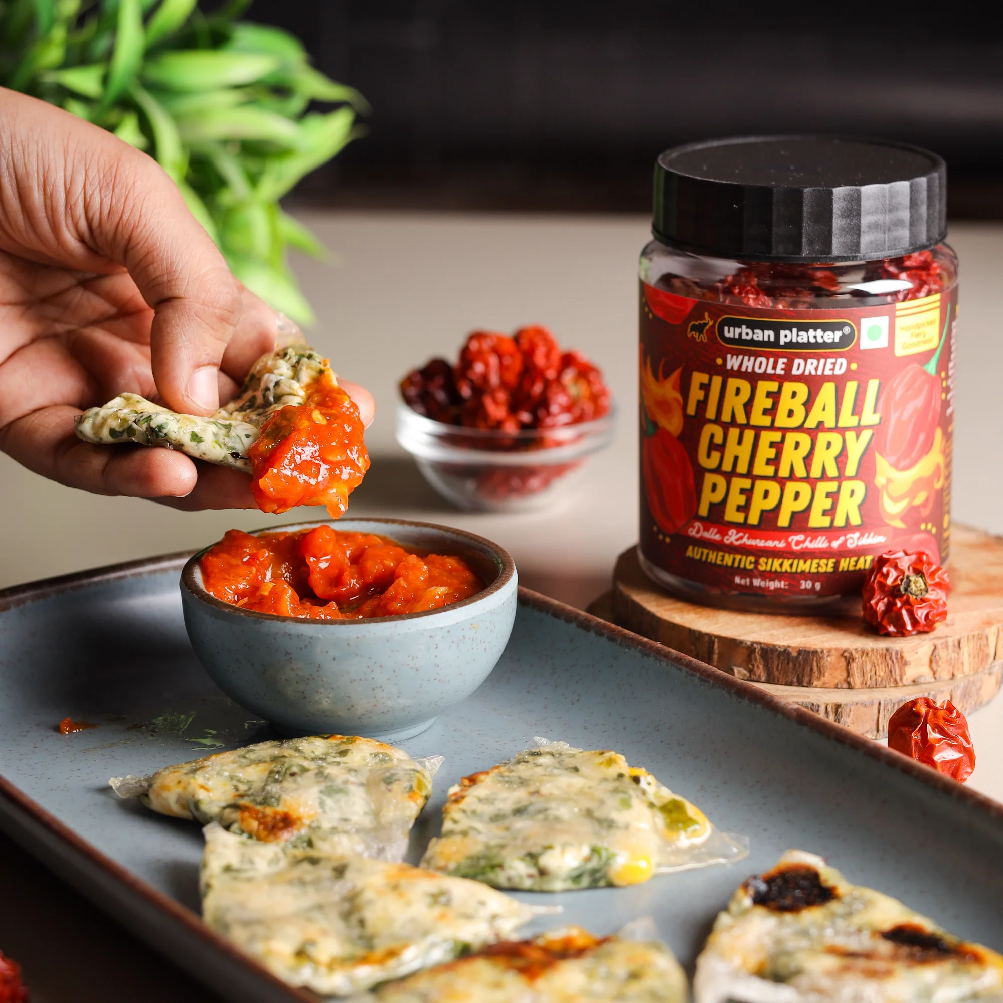 Fireball Cherry Pepper, 30g (Whole & Dried, Dalle Khursani Chilli of Sikkim, Hot & Fiery) - Image 10