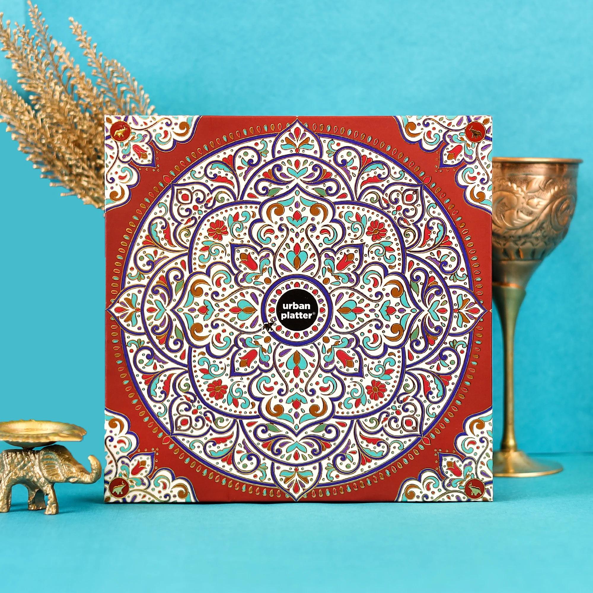 Eternal Harmony Hamper (Artisanal Chocolates and Gourmet Delicacies | Traditional Symmetrical Keepsake | Perfect for Luxury Gifting)