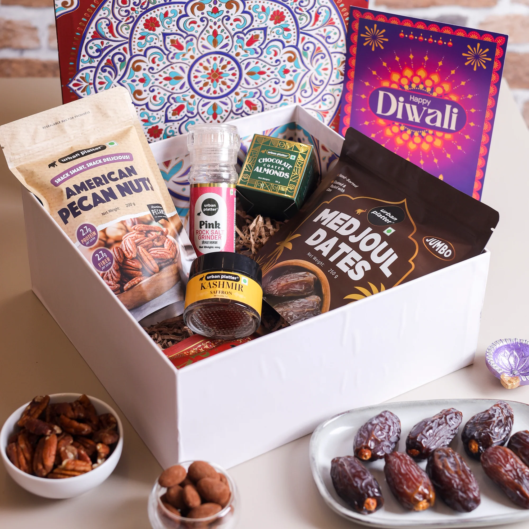 Eternal Harmony Hamper (Artisanal Chocolates and Gourmet Delicacies | Traditional Symmetrical Keepsake | Perfect for Luxury Gifting) - Image 3