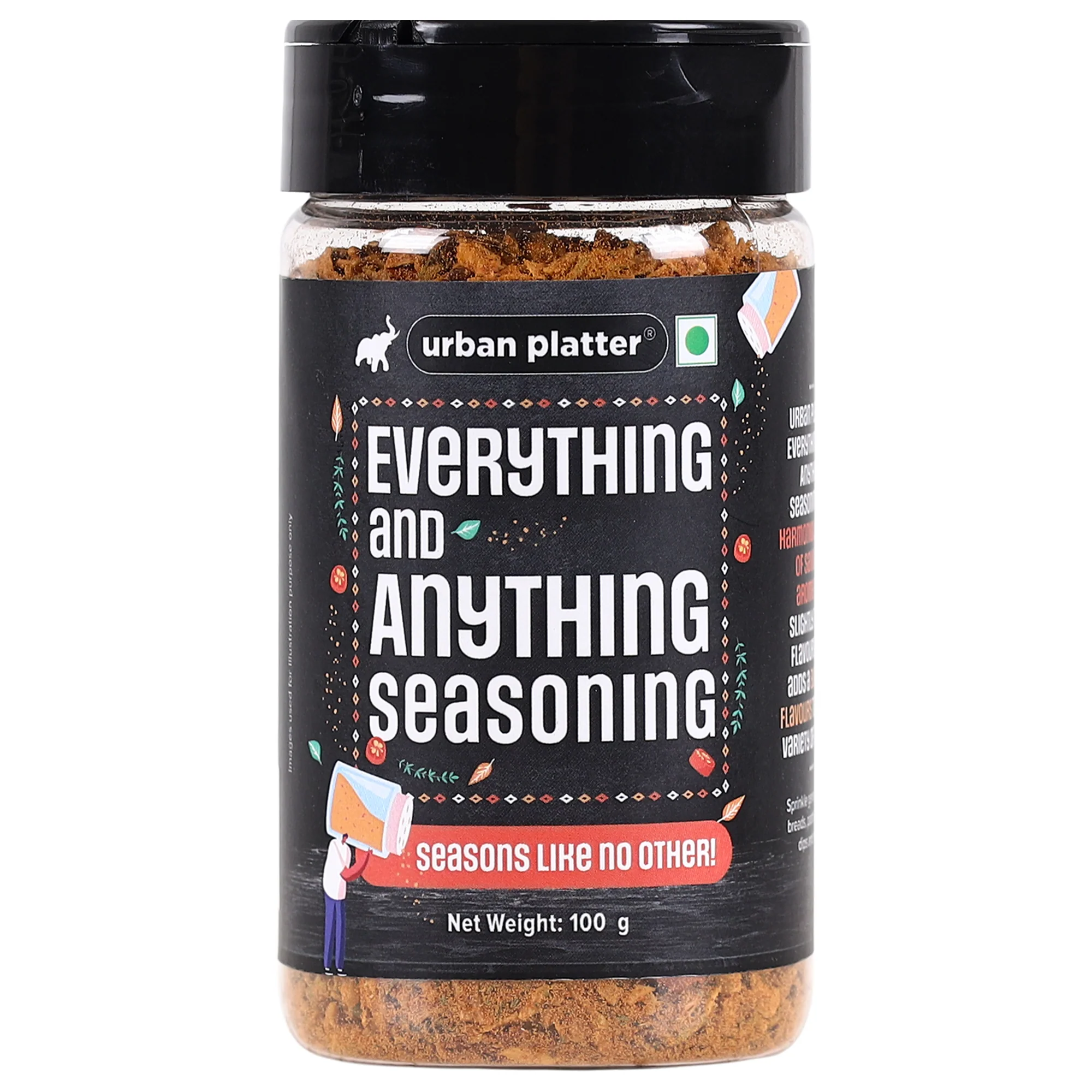 Everything & Anything Seasoning, 100g (Tantalize your tastebuds, Perfect on fries, veggies, pasta, soups, salads, dips and more)